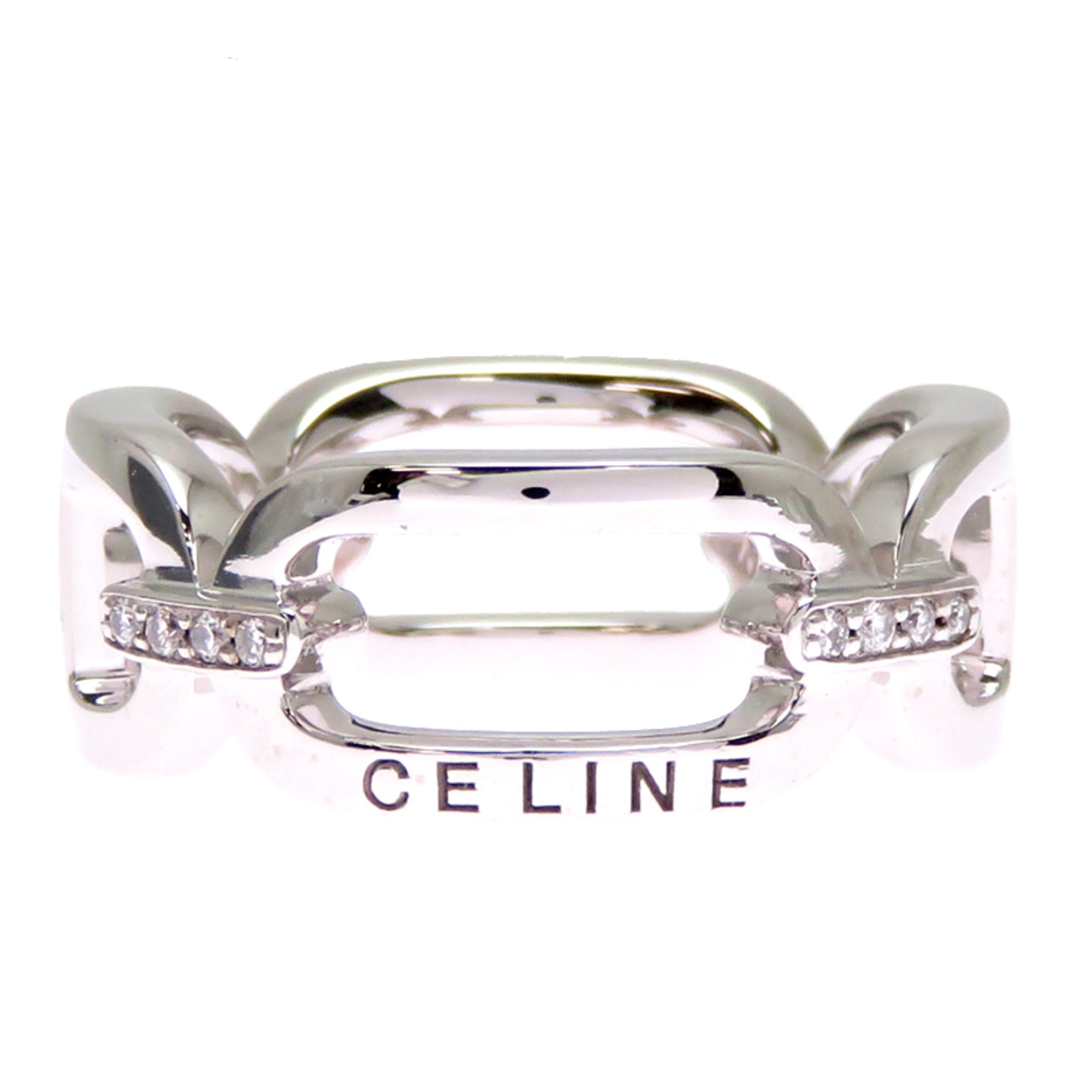 Celine White Gold (18K) Band Ring (Pre-Owned)