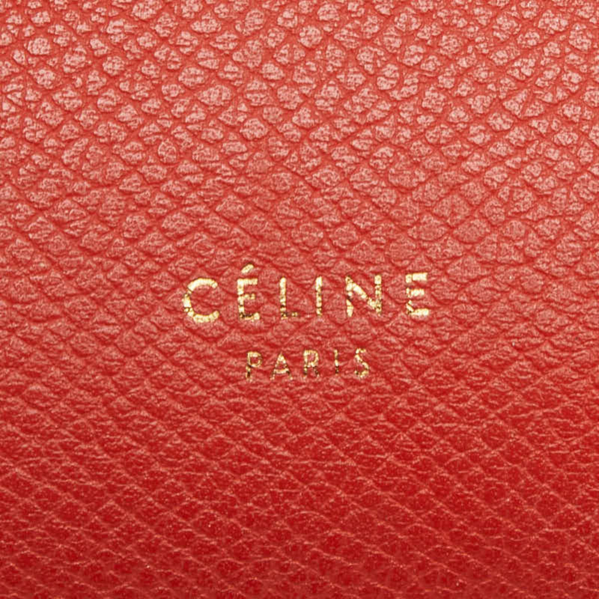 Celine Orange Leather Handbag Shoulder Bag (Pre-Owned)