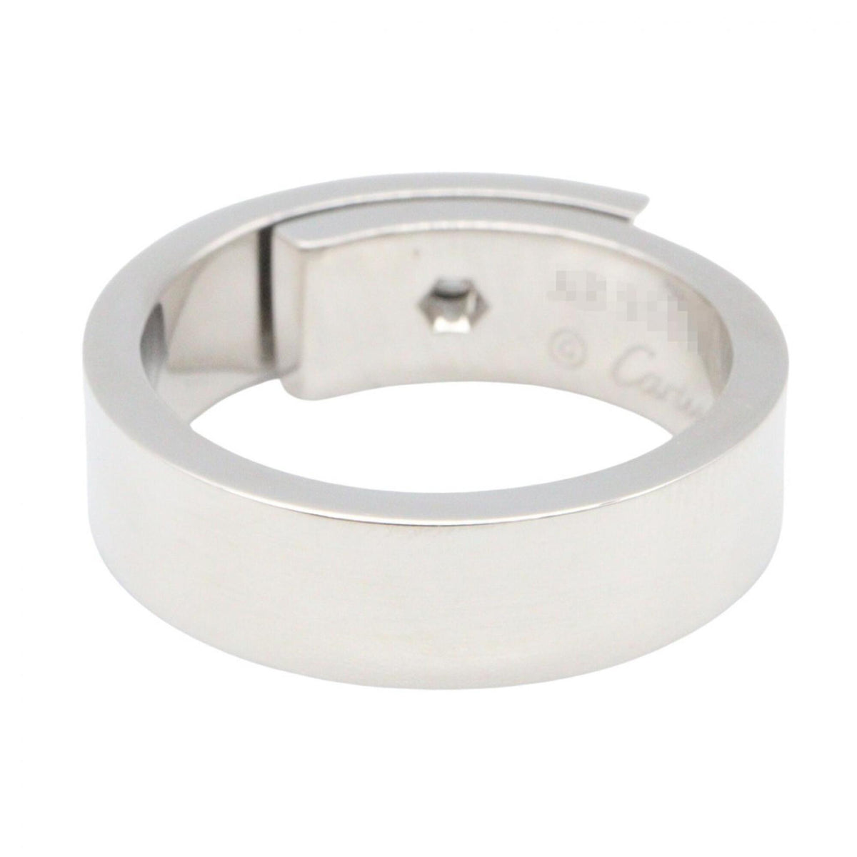 Cartier Clear White White Gold (18K) Anniversary Ring (Pre-Owned)