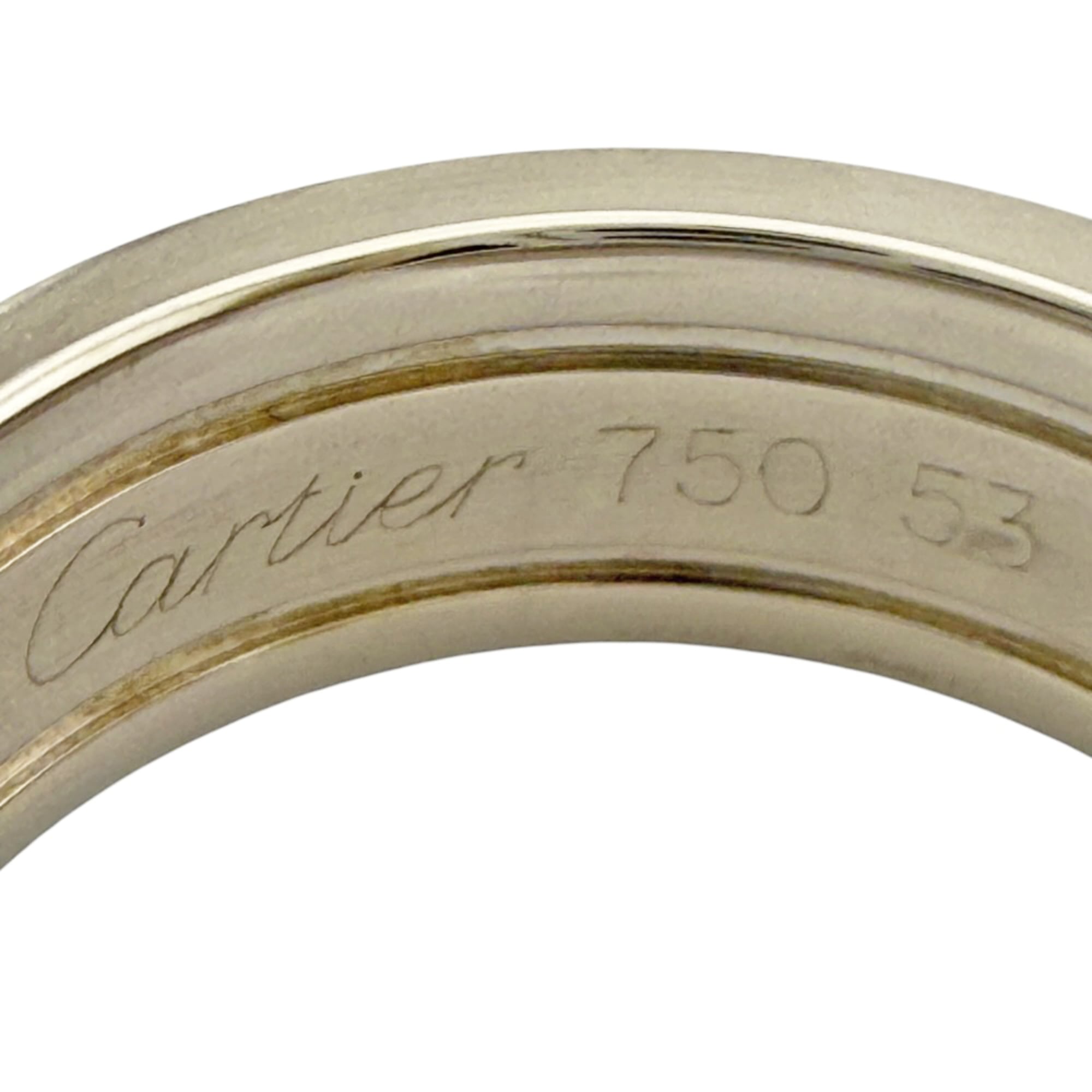 Cartier Silver White Gold (18K) Band Ring (Pre-Owned)