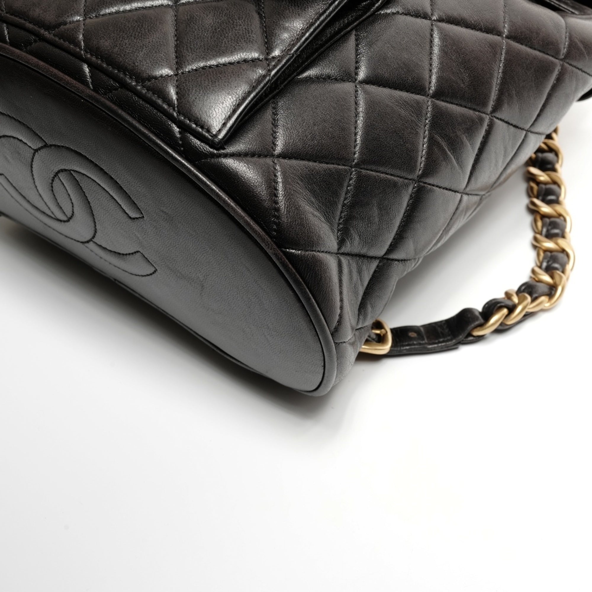 Chanel Matelasse Black Backpack (Pre-Owned)