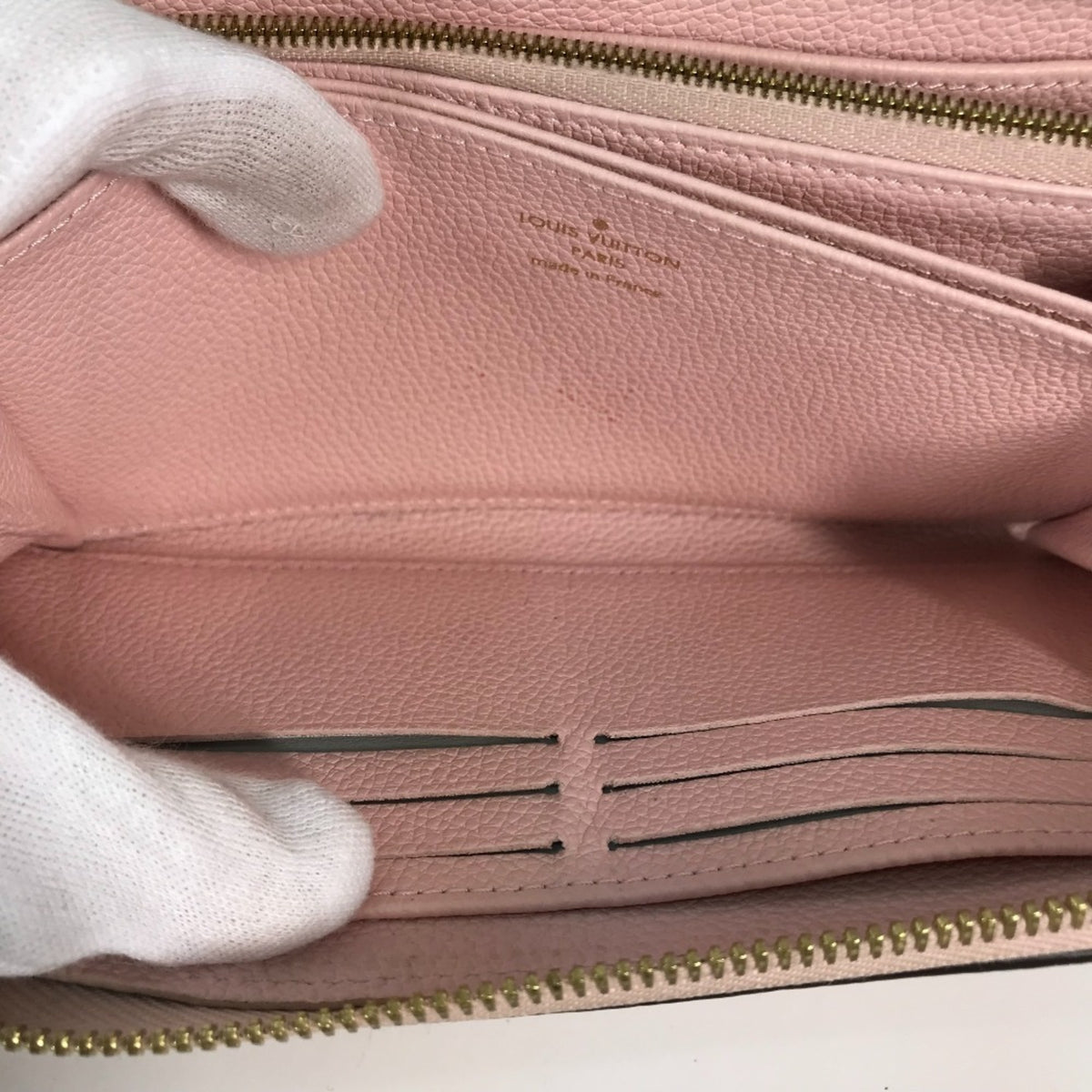 Louis Vuitton Pink Monogram Empreinte Leather Long Wallet (Bi-Fold) (Pre-Owned)