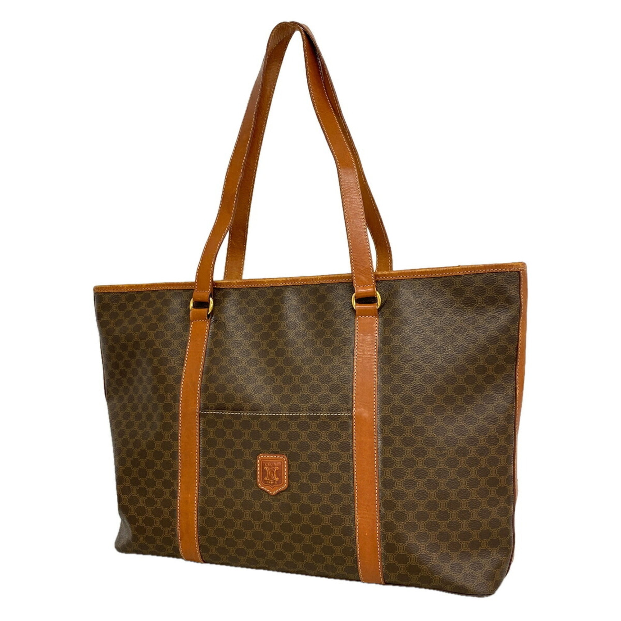 Celine Brown Pvc Tote Bag (Pre-Owned)