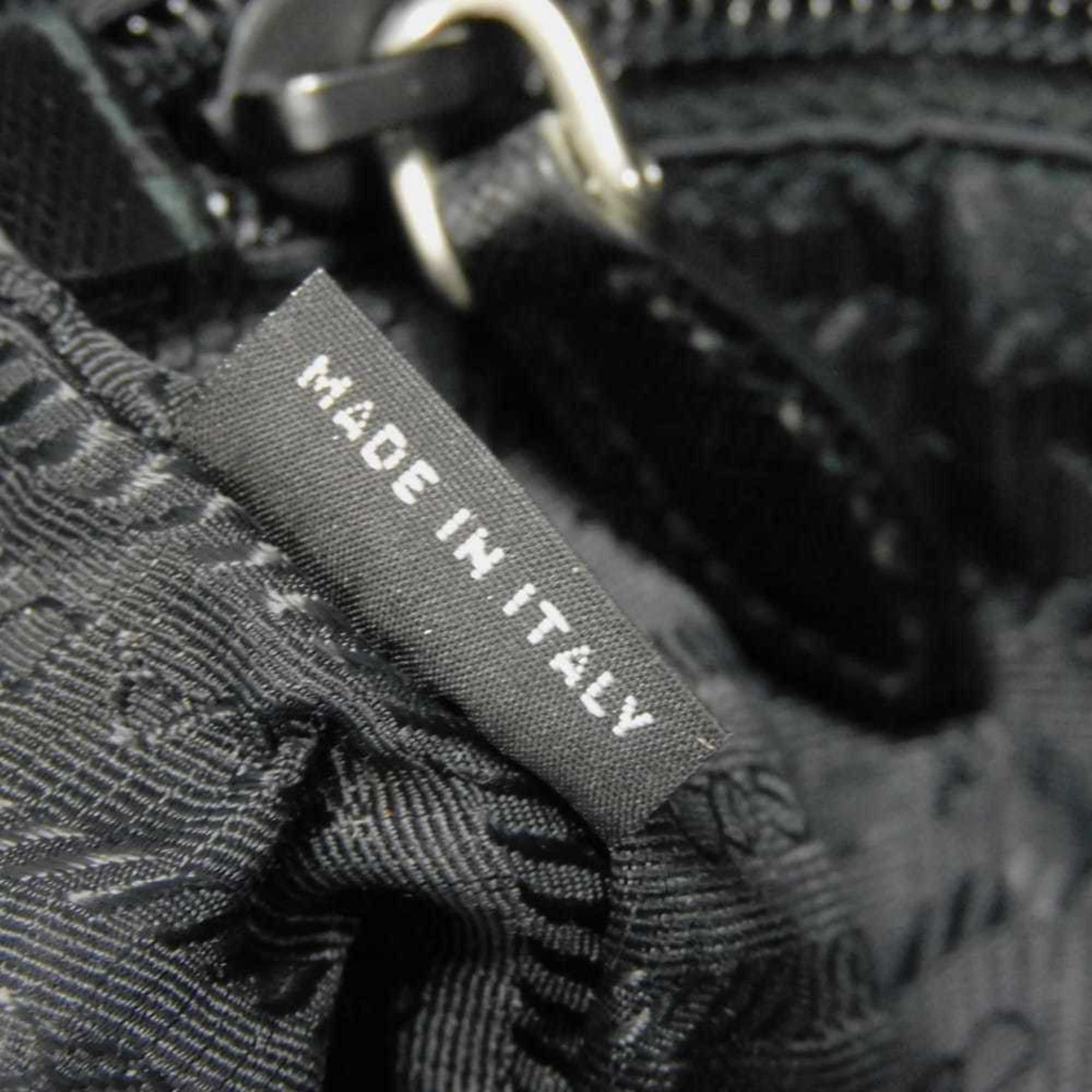 Prada Black Nero Vela Nylon Clutch Bag Pouch (Pre-Owned)