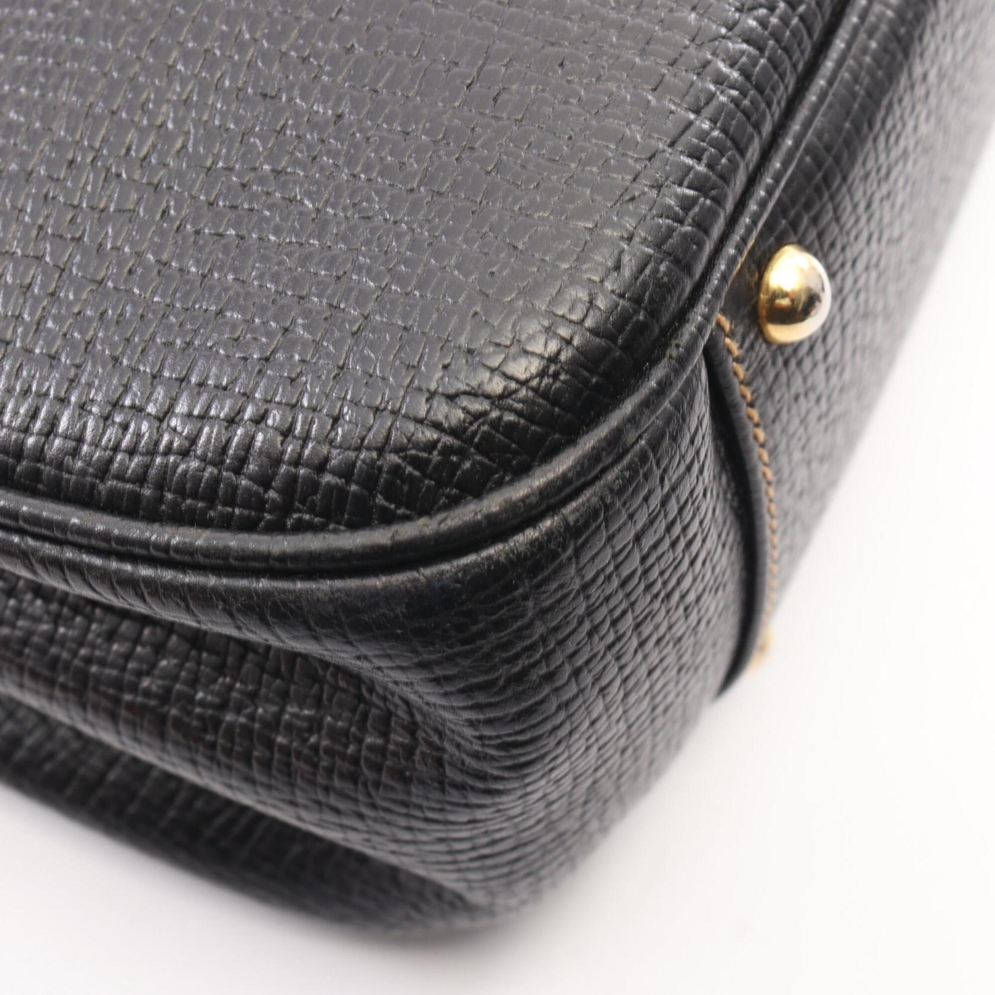 Loewe Black Leather Handbag Shoulder Bag (Pre-Owned)