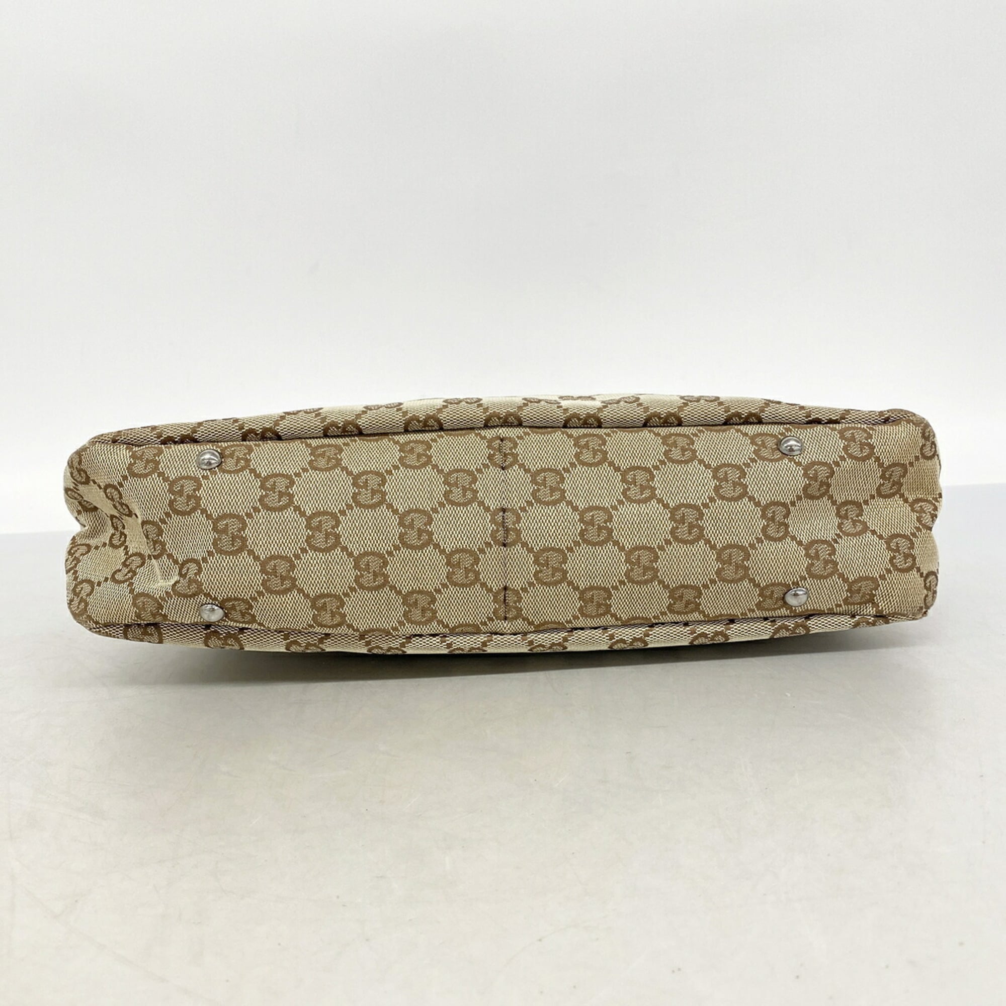 Gucci Beige Canvas Handbag (Pre-Owned)