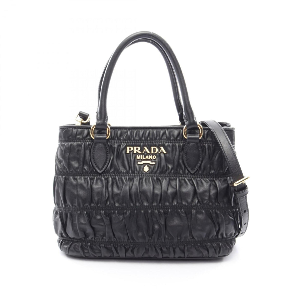 Prada Black Leather Handbag (Pre-Owned)