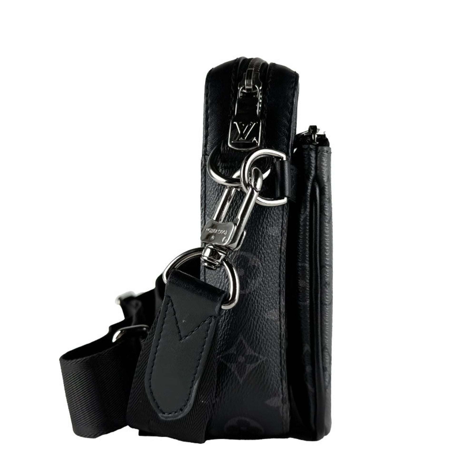 Louis Vuitton Black Gray Monogram Eclipse Pvc Shoulder Bag (Pre-Owned)
