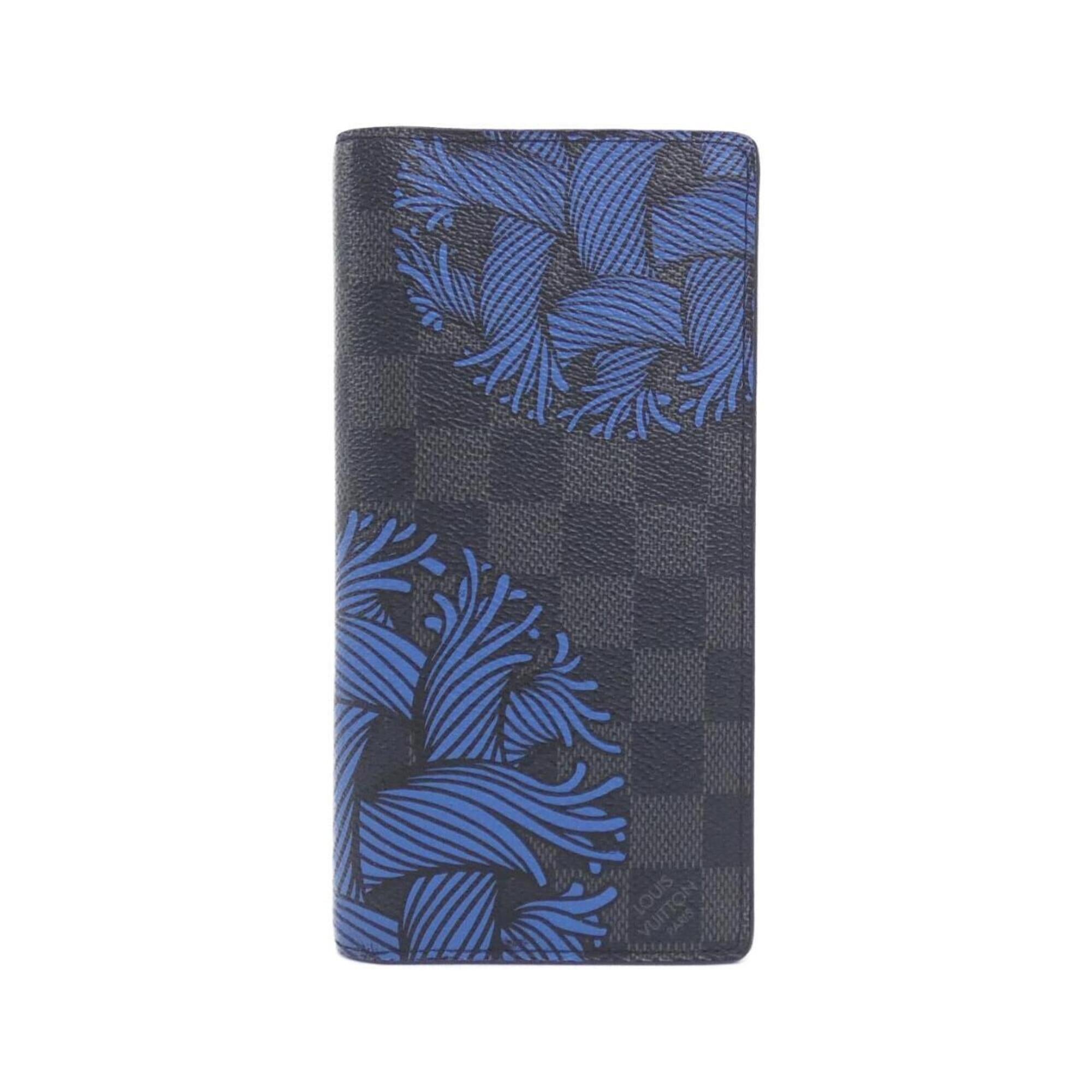Louis Vuitton Damier Graphite Blue Graphite Coated Canvas Long Wallet (Bi-Fold) (Pre-Owned)