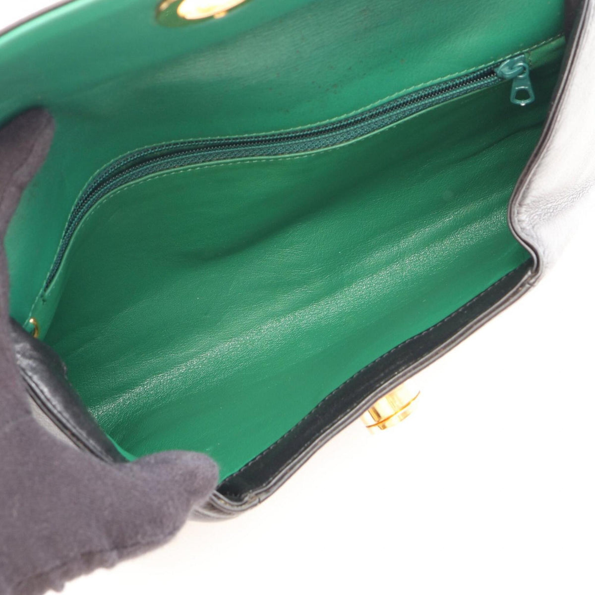 Cartier Black Leather Clutch Bag Handbag (Pre-Owned)