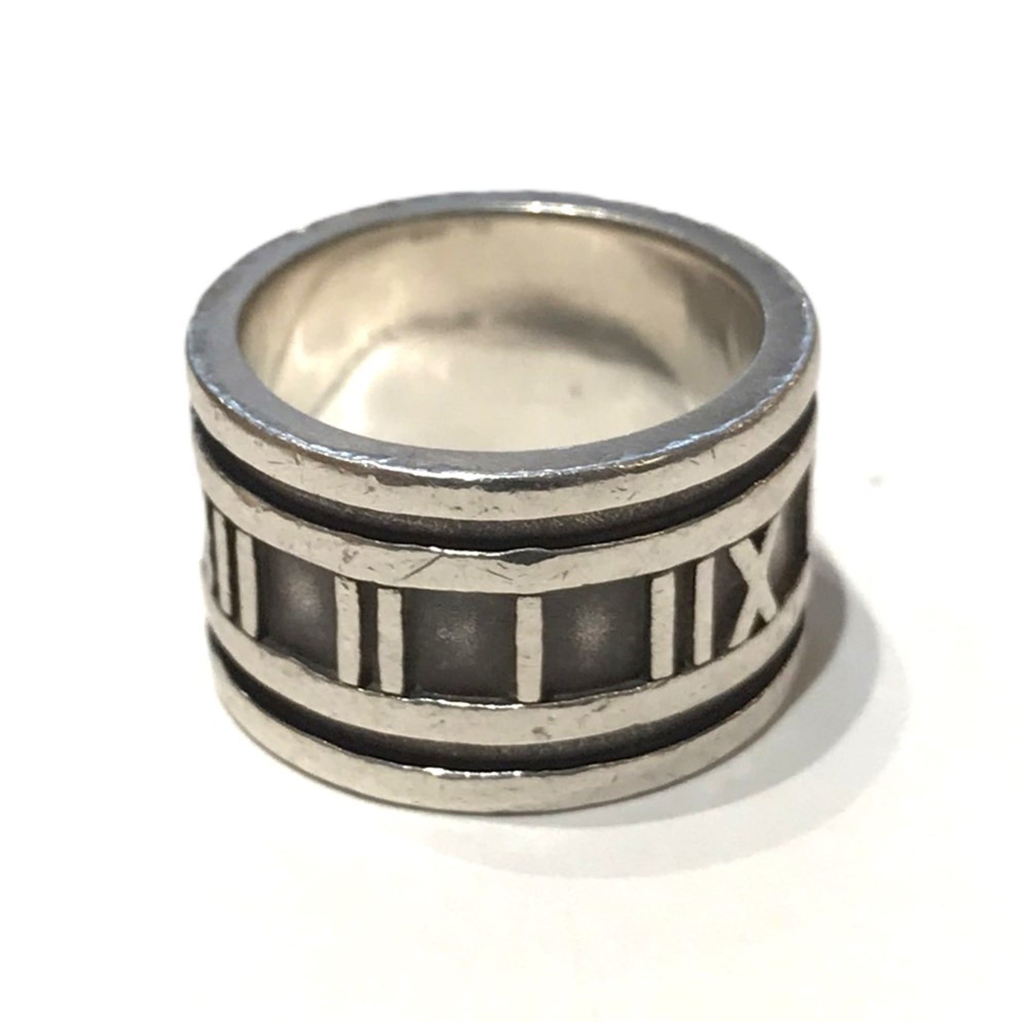 Tiffany Atlas Silver 925 Band Ring (Pre-Owned)