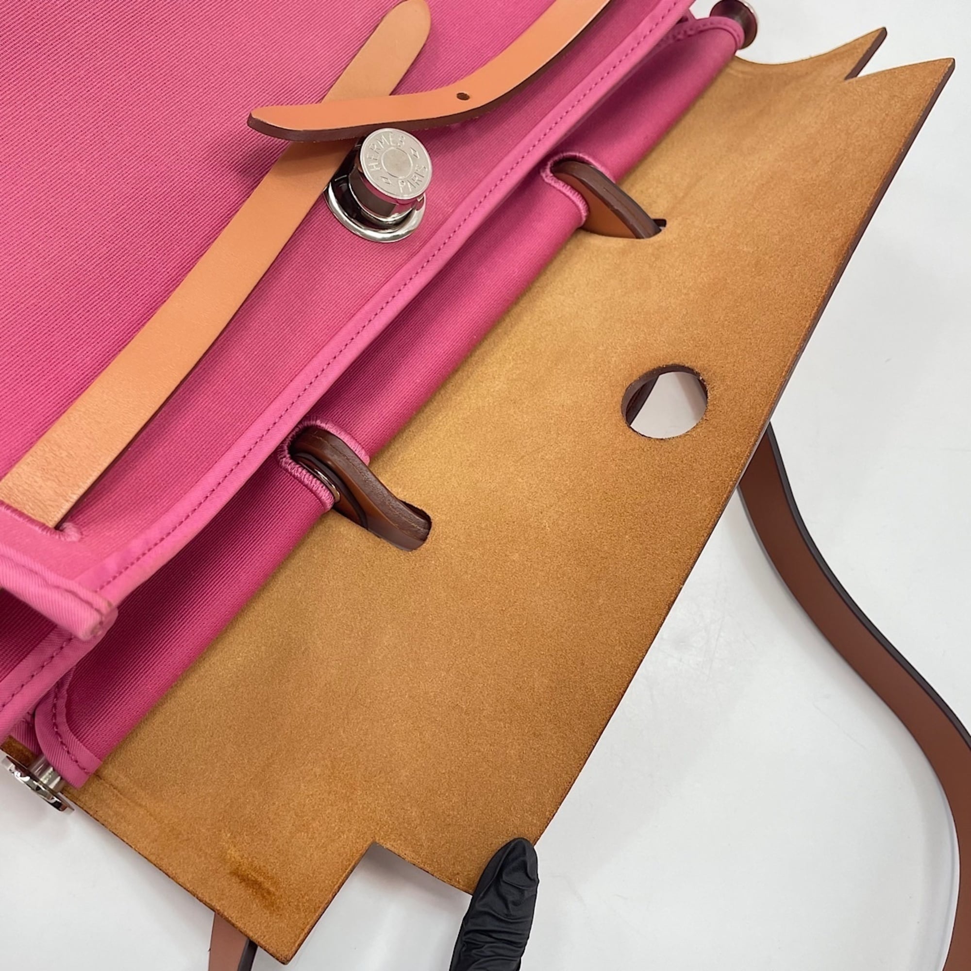Hermes Her Bag Pink Tote Bag (Pre-Owned)