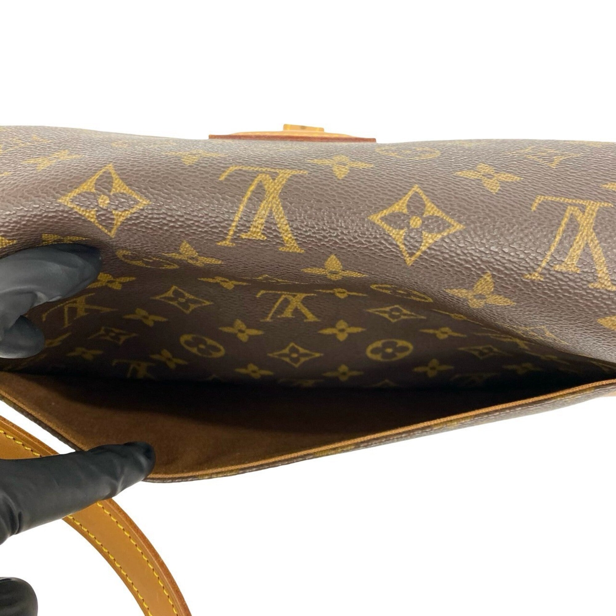 Louis Vuitton Brown Leather Pvc Pochette Shoulder Bag (Pre-Owned)