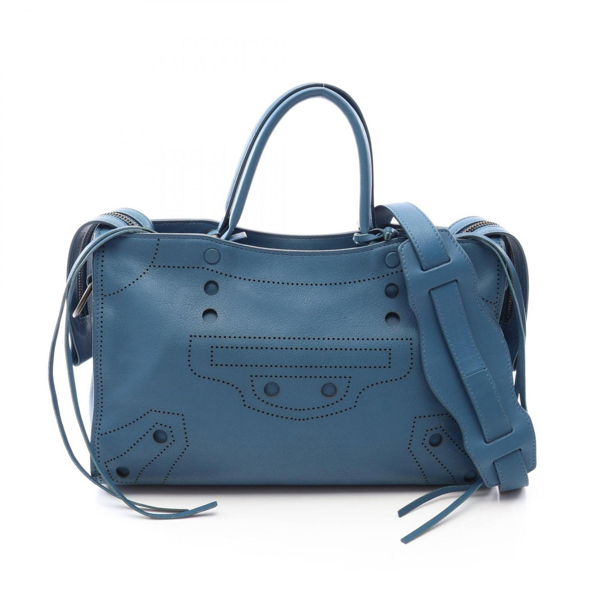 Balenciaga Blue Leather Handbag (Pre-Owned)