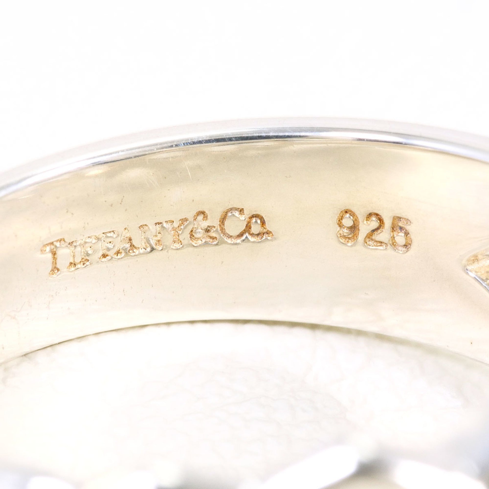 Tiffany Silver Silver 925 Band Ring (Pre-Owned)