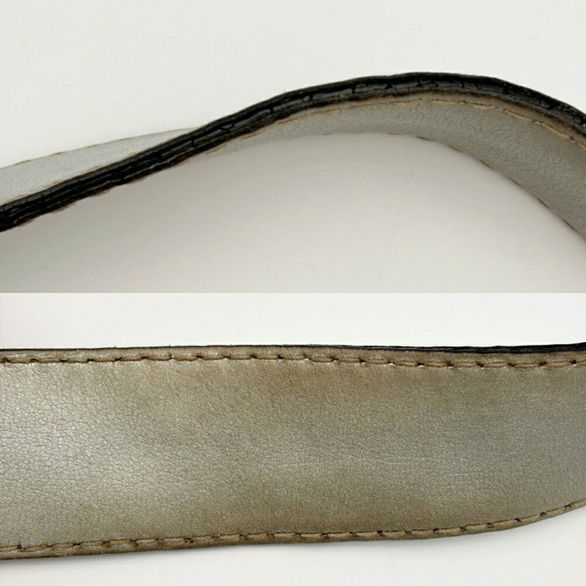 Gucci Metallic Silver Leather Shoulder Bag (Pre-Owned)
