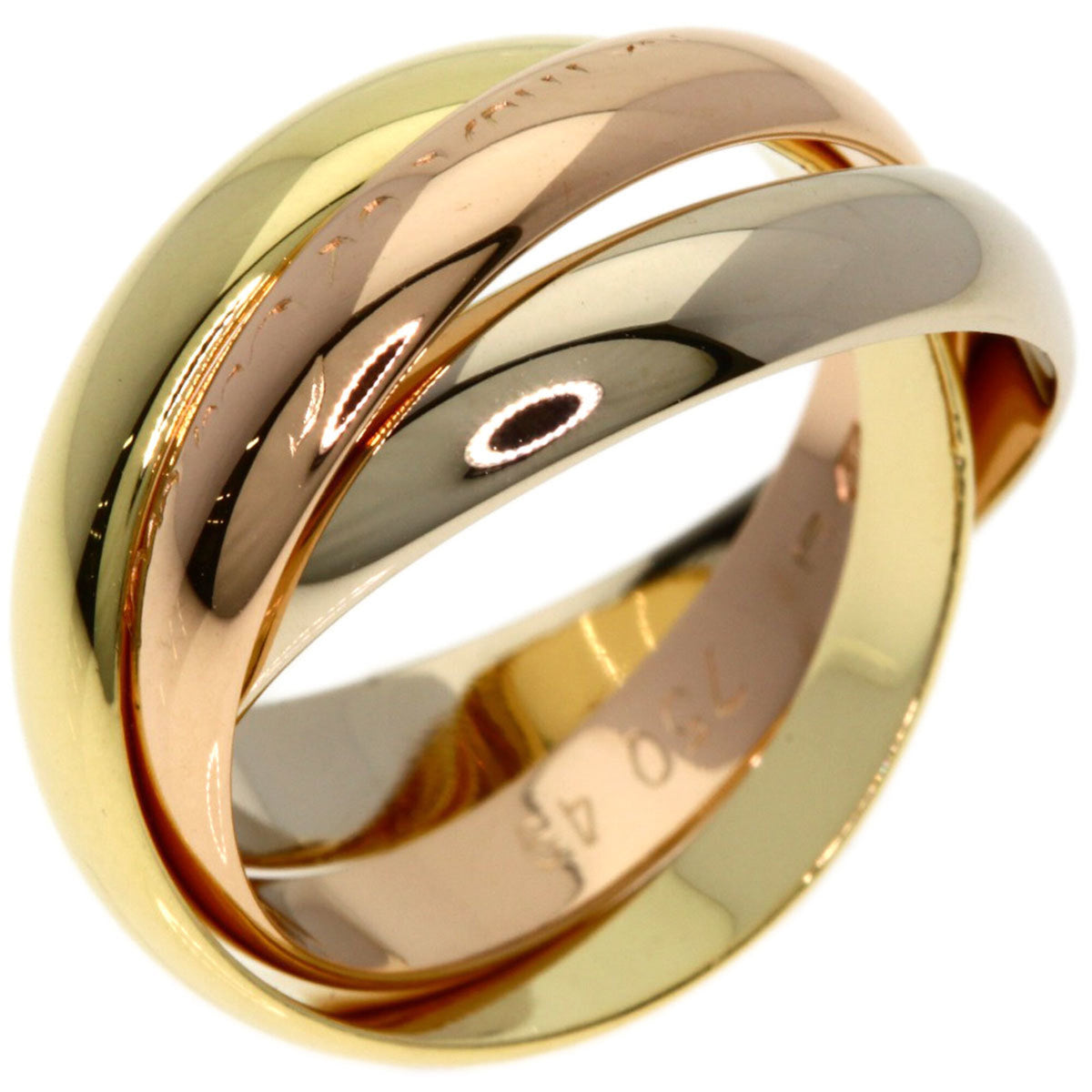 Cartier Trinity Yellow Gold (18K) Pink Gold (18K) White Gold (18K) Band Ring (Pre-Owned)