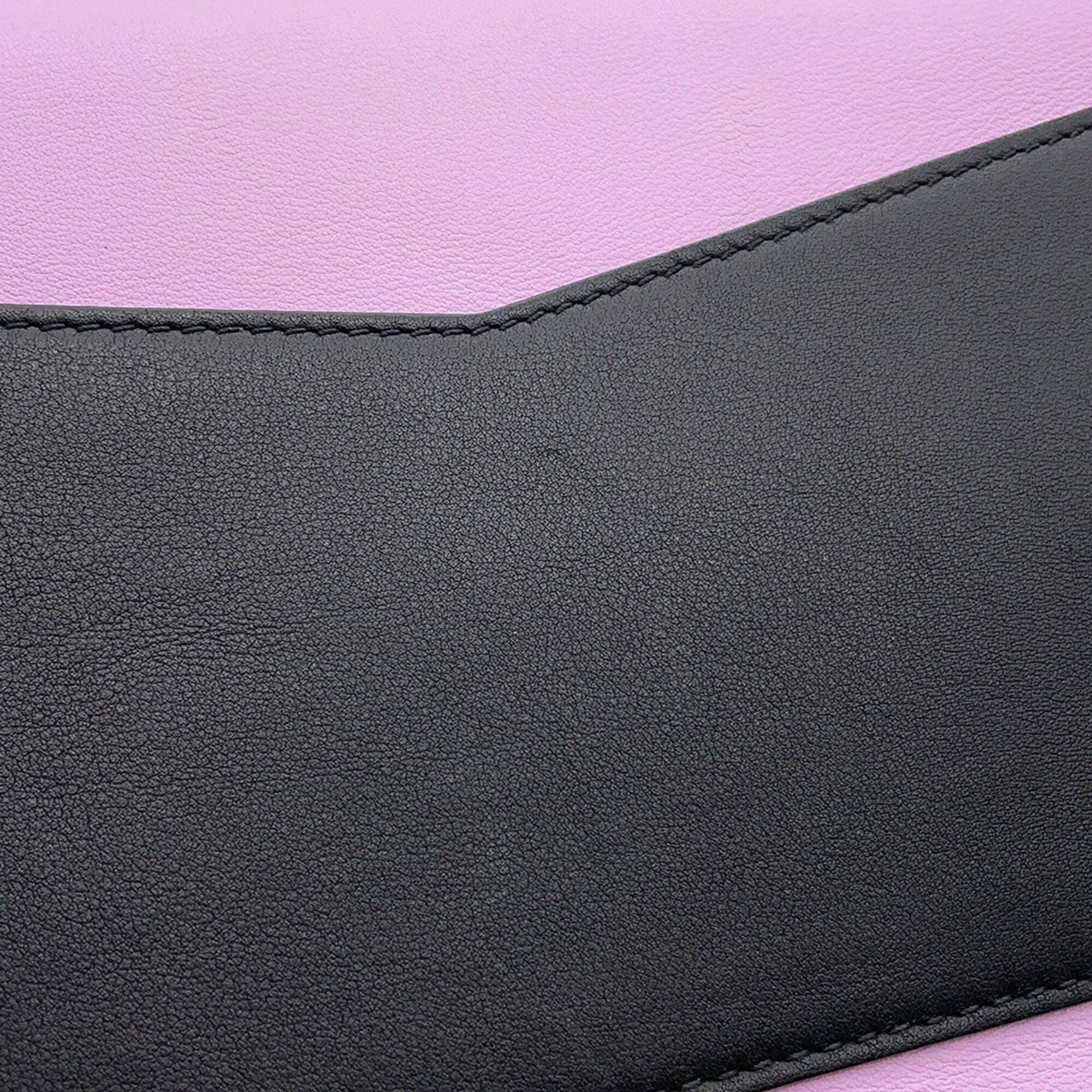 Christian Dior Pink Leather Chain/Shoulder Wallet (Pre-Owned)
