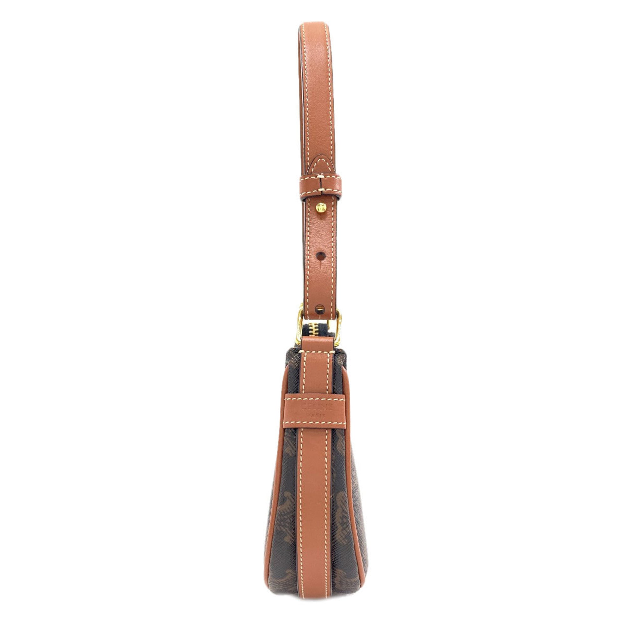Celine Dark Brown Pvc Shoulder Bag (Pre-Owned)
