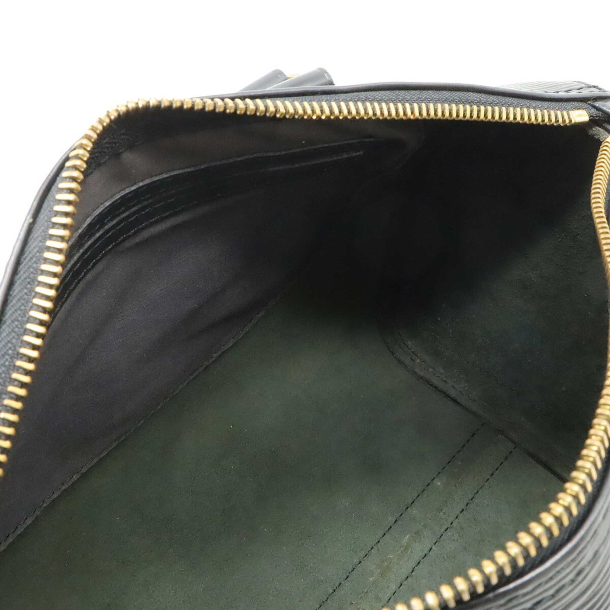 Louis Vuitton Noir Epi Leather Boston Bag Handbag (Pre-Owned)