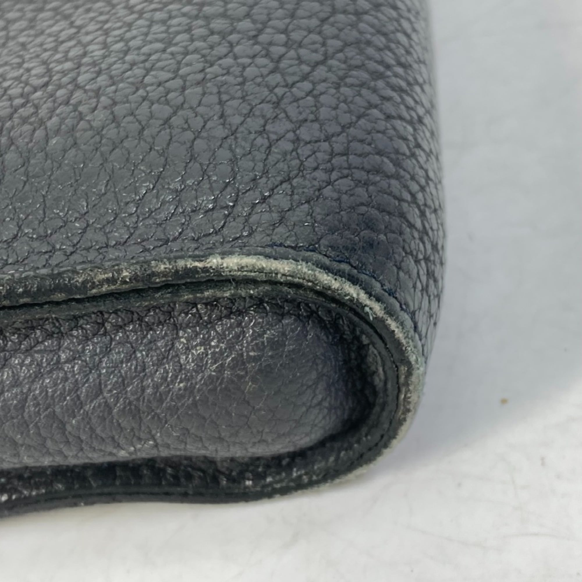 Hermes Gray Leather Clutch Bag (Pre-Owned)