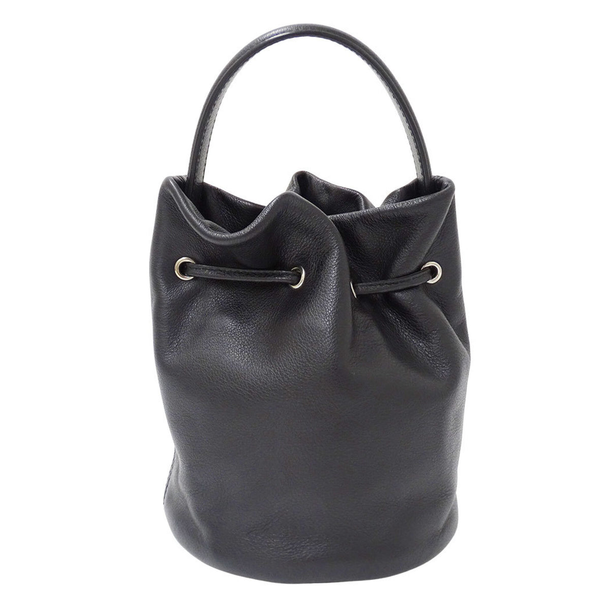 Balenciaga Black Leather Handbag Shoulder Bag (Pre-Owned)