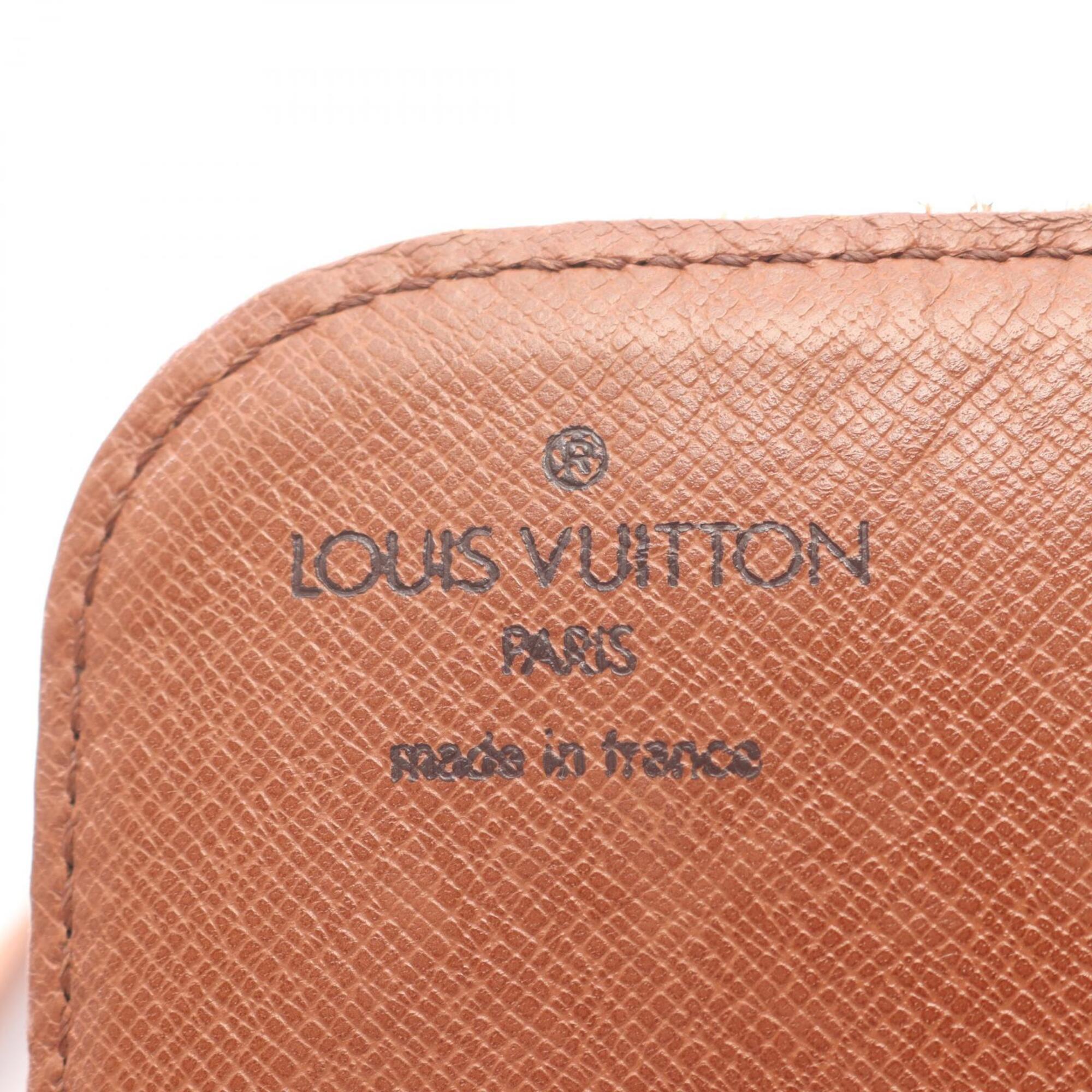 Louis Vuitton Brown Coated Canvas Leather Handbag Shoulder Bag (Pre-Owned)