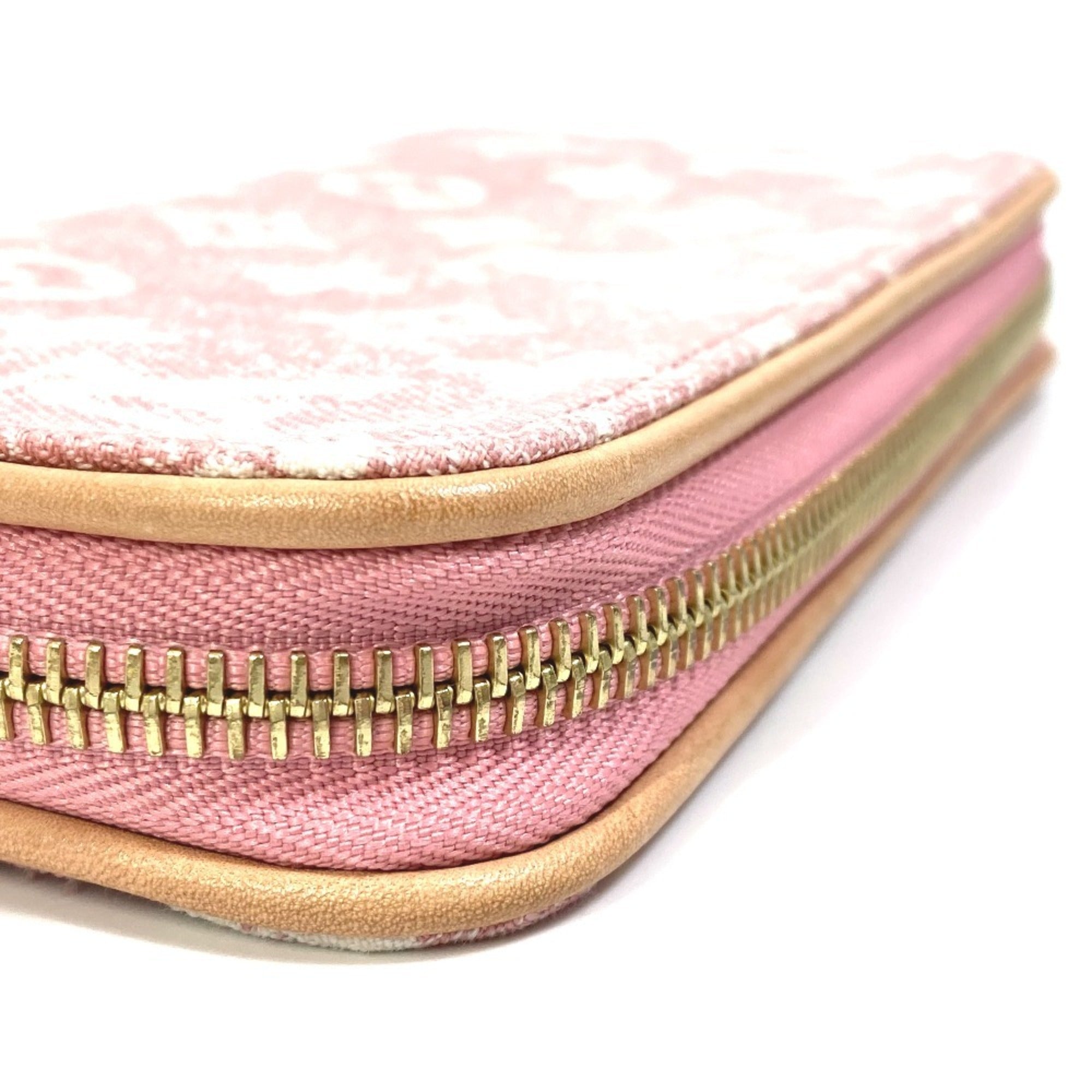 Louis Vuitton Monogram Denim Pink Monogram Denim Long Wallet (Bi-Fold) (Pre-Owned)