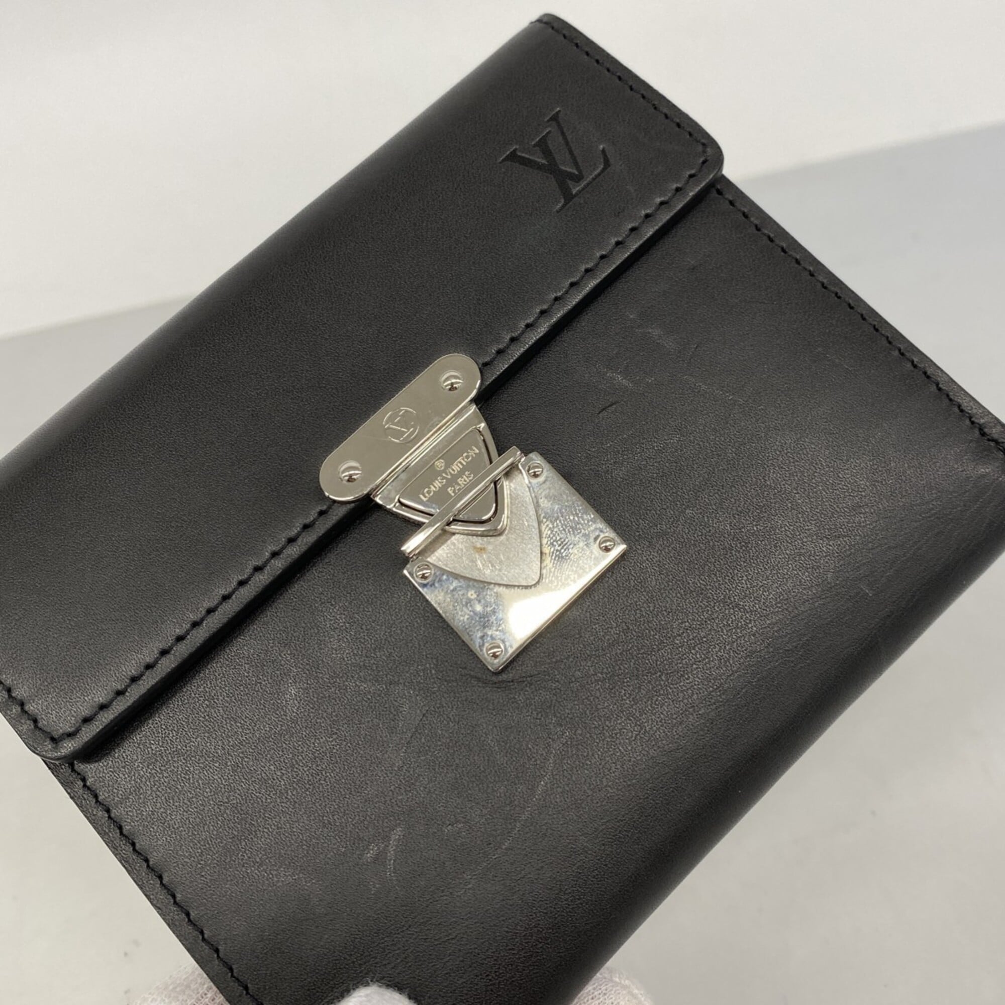 Louis Vuitton Noir Wallet (Tri-Fold) (Pre-Owned)