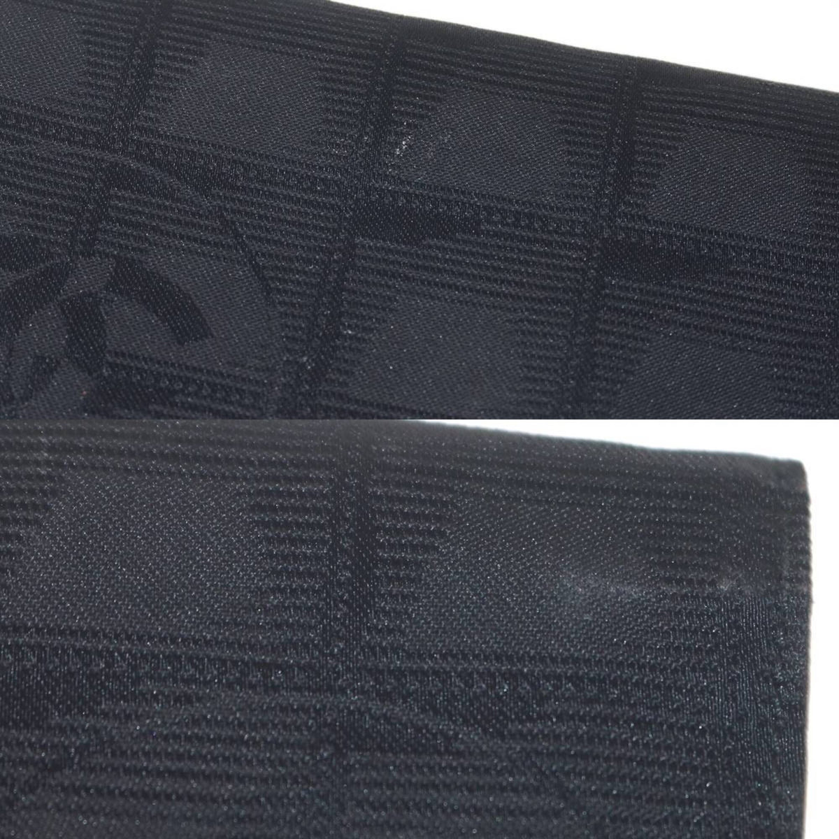 Chanel New Travel Line Black Long Wallet (Bi-Fold) (Pre-Owned)