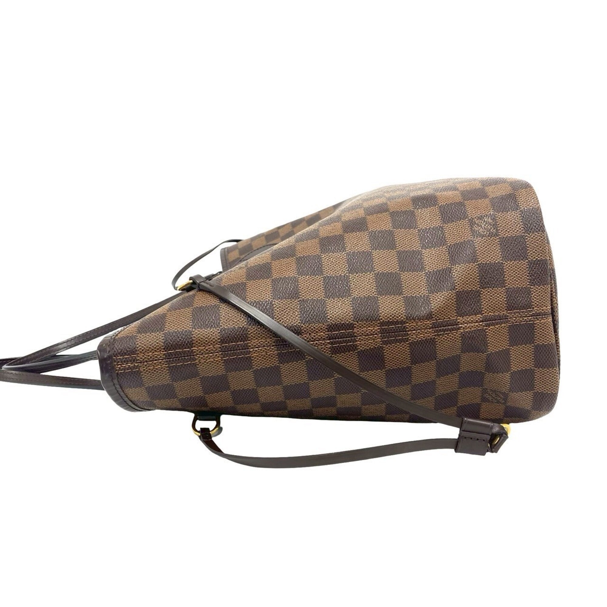 Louis Vuitton Brown Pvc Leather Handbag Pouch Tote Bag (Pre-Owned)