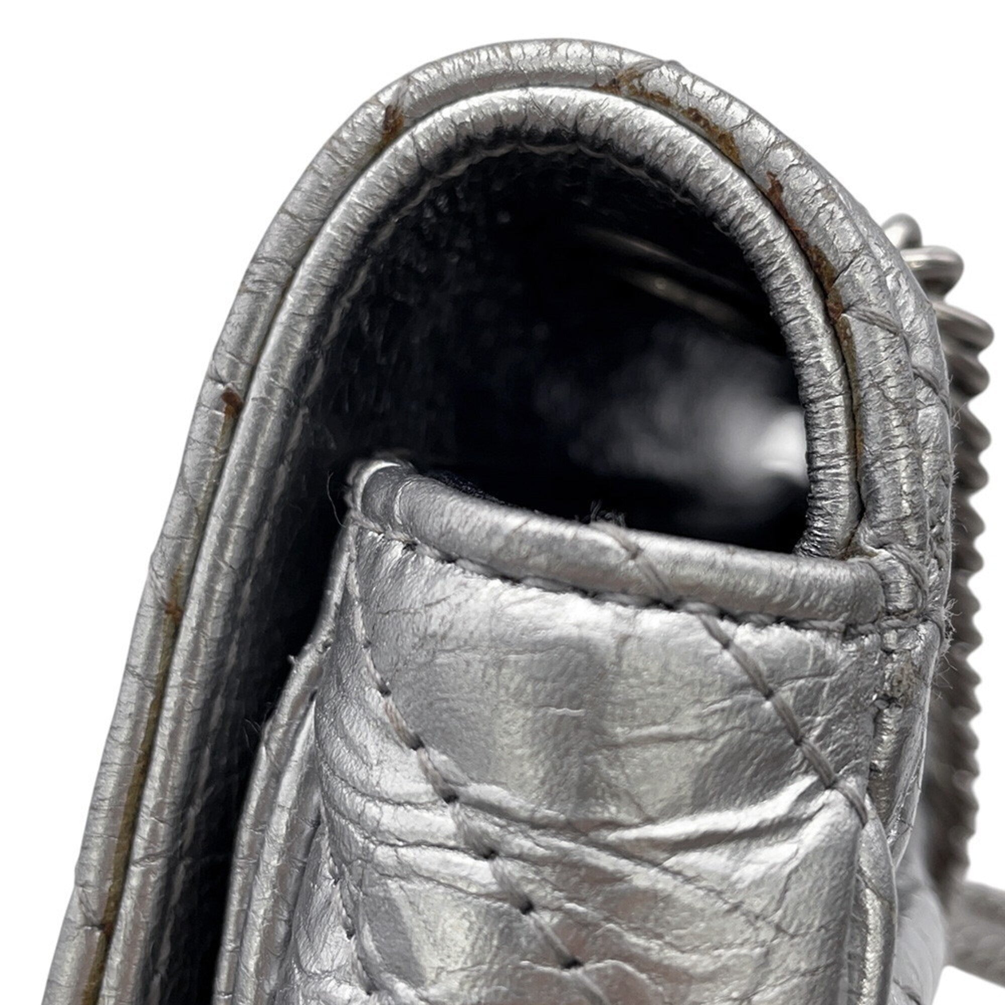 Balenciaga Silver Leather Shoulder Bag (Pre-Owned)
