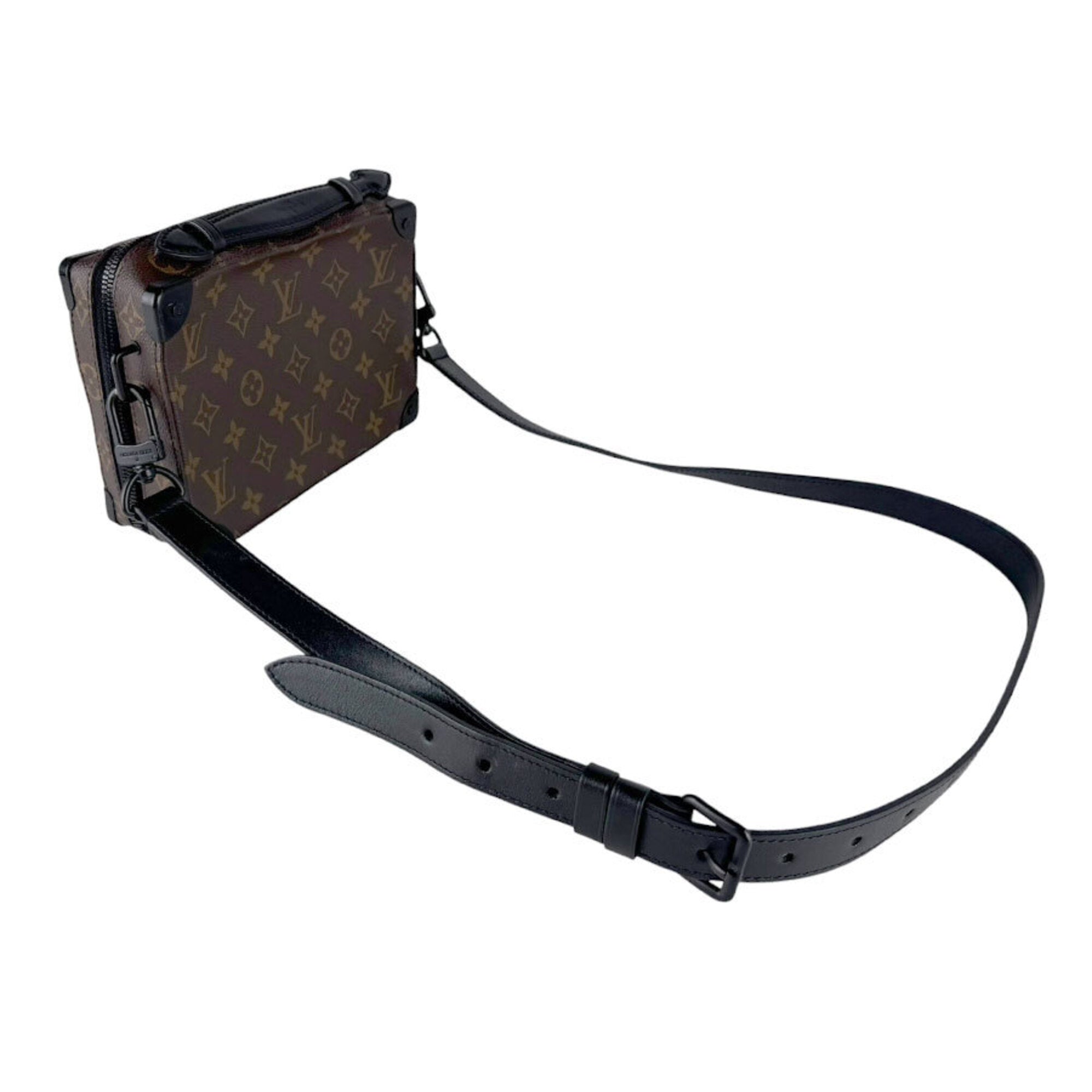 Louis Vuitton Black Brown Monogram Macassar Shoulder Bag (Pre-Owned)