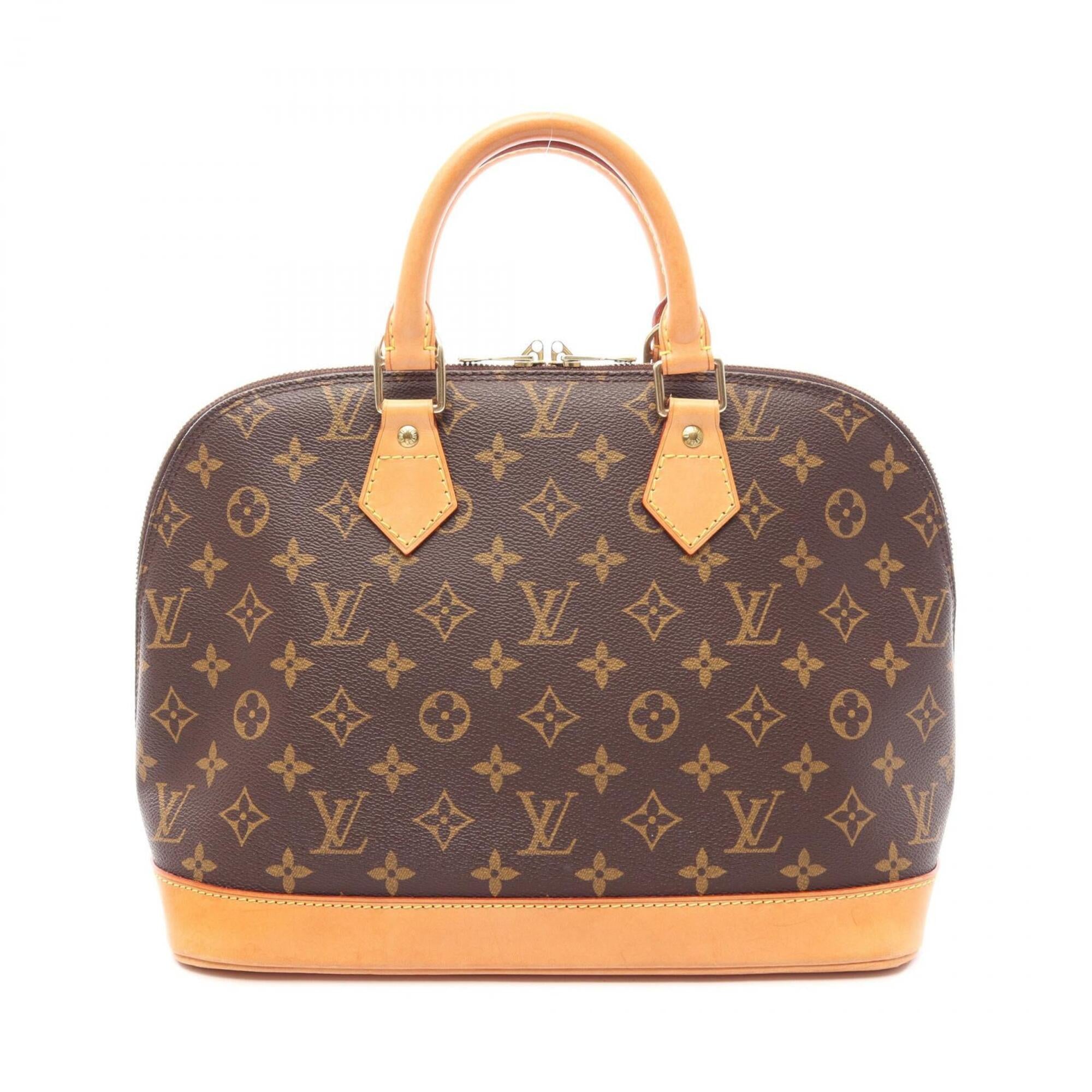 Louis Vuitton Brown Coated Canvas Leather Handbag (Pre-Owned)