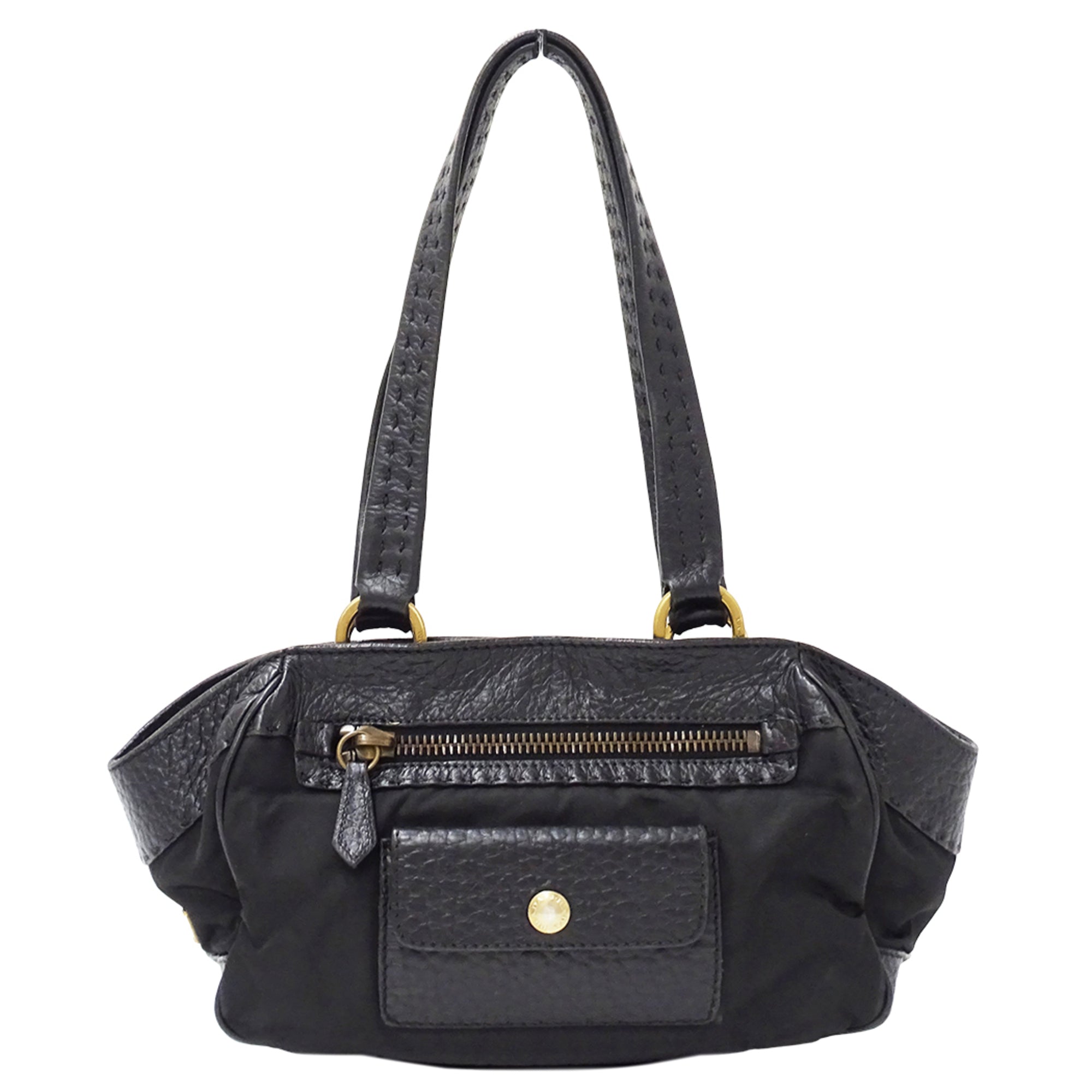 Prada Black Nylon Handbag Tote Bag (Pre-Owned)