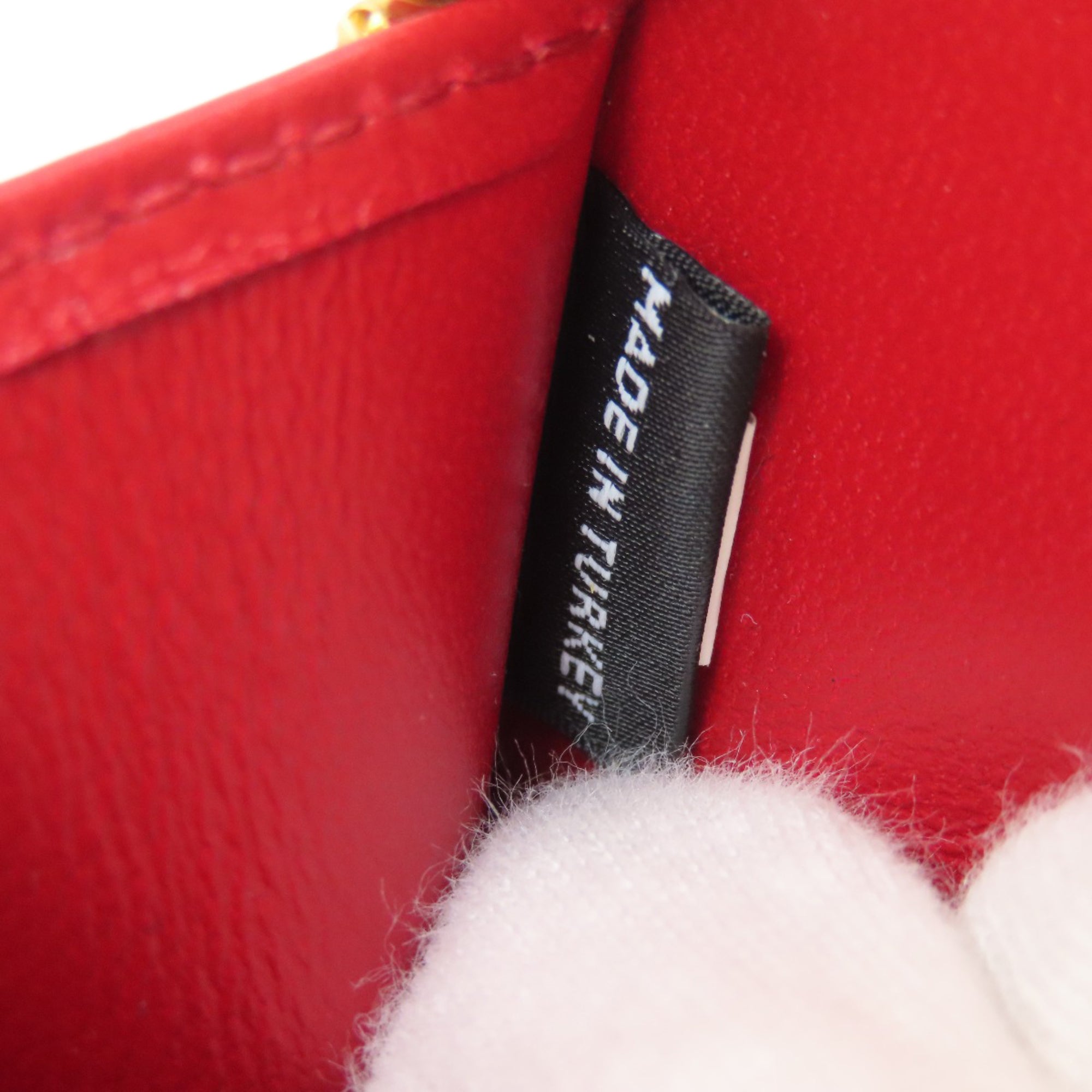 Miu Miu Red Color Leather Pouch (Pre-Owned)