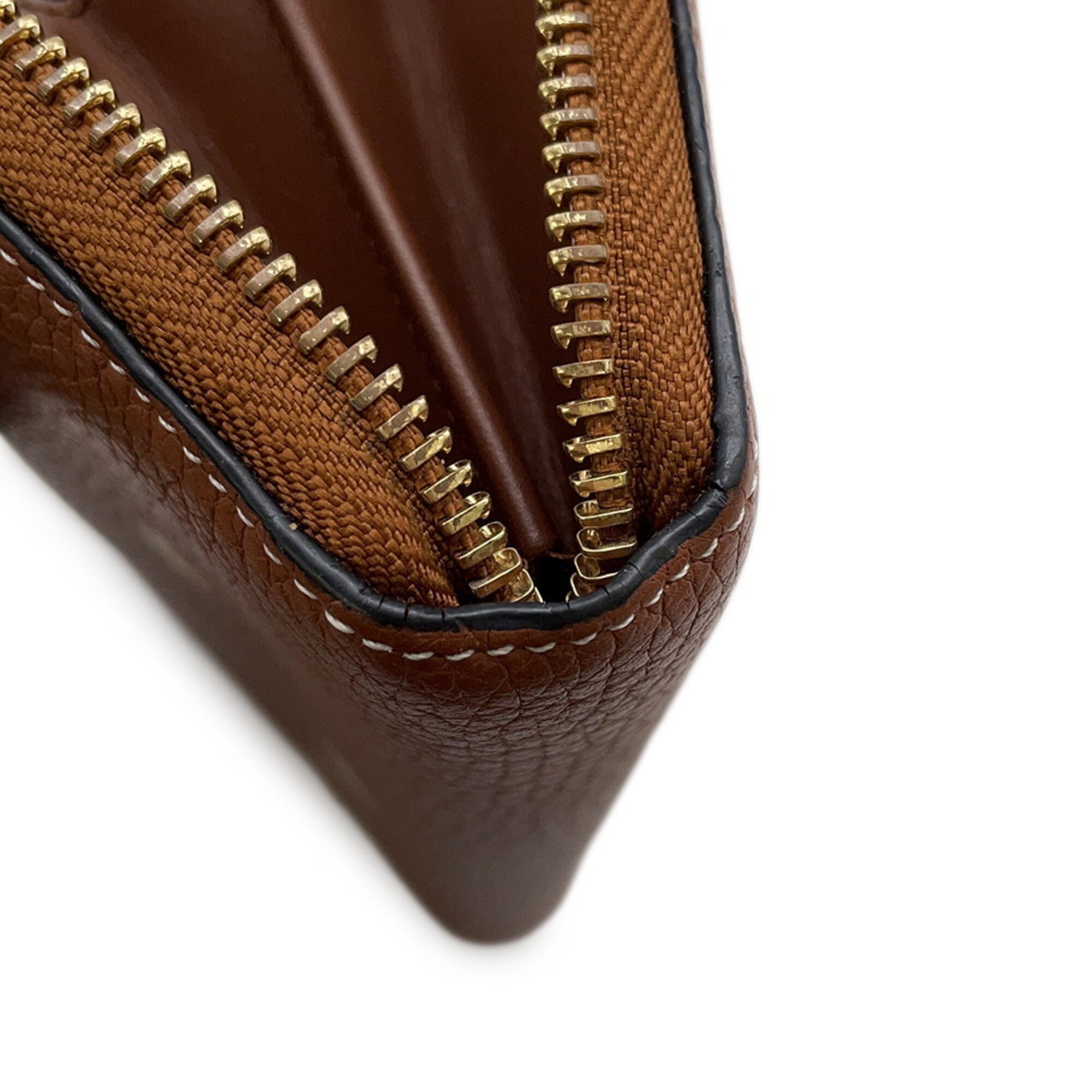 Loewe Brown Leather Long Wallet (Bi-Fold) (Pre-Owned)