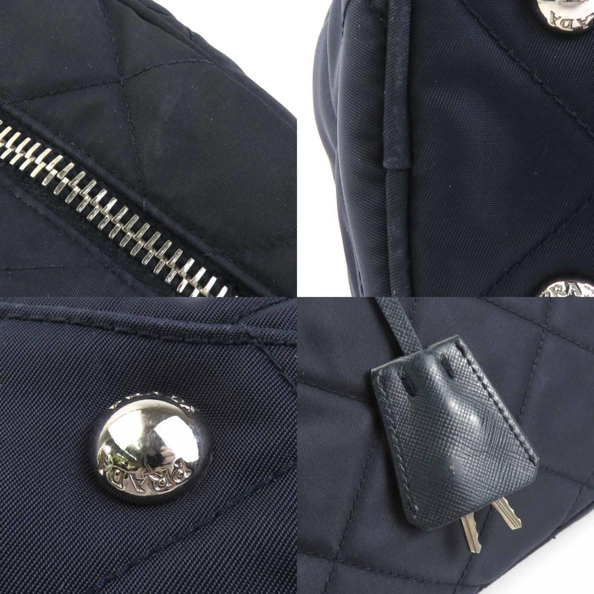 Prada Navy Nylon Shoulder Bag (Pre-Owned)