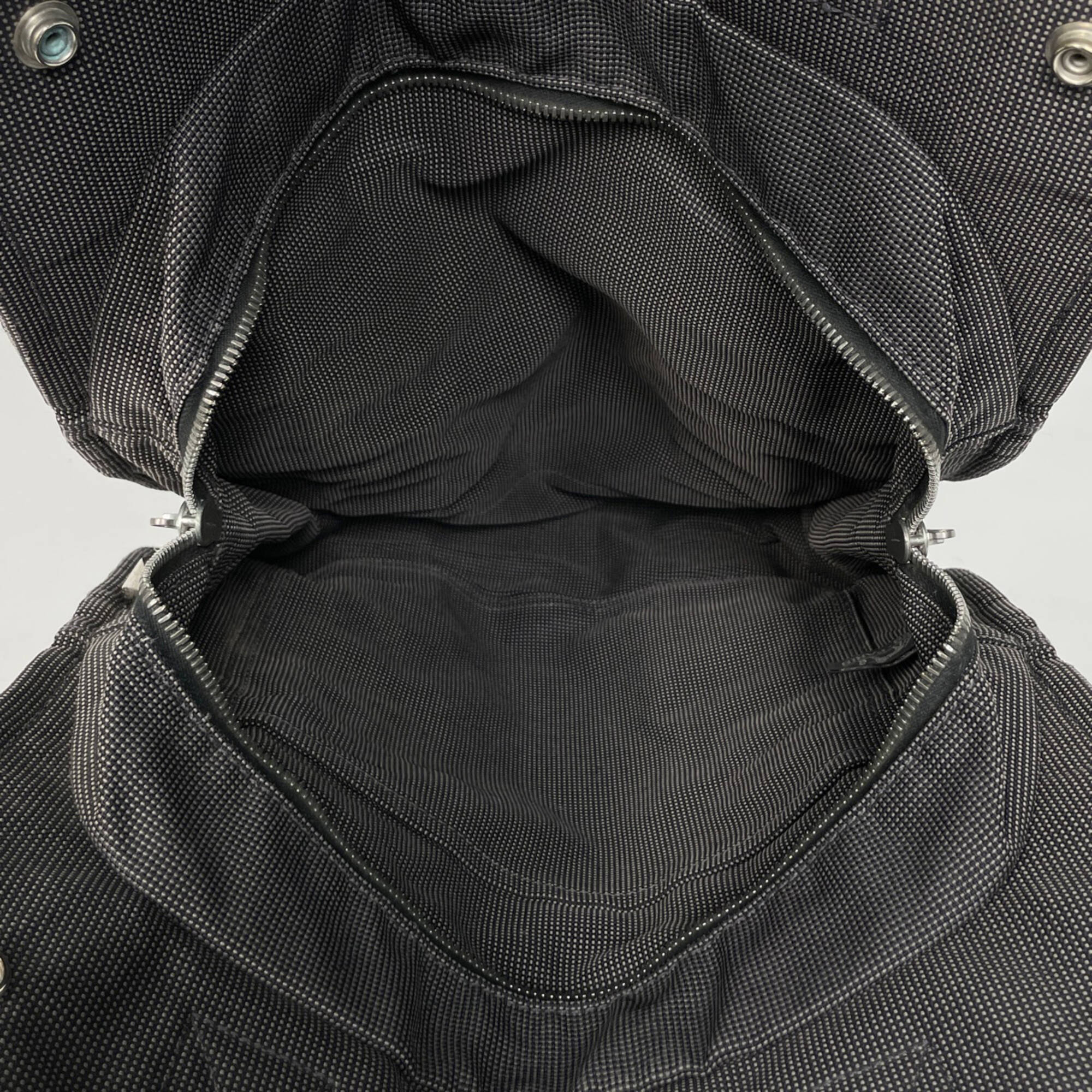 Hermes Gray Nylon Canvas Backpack (Pre-Owned)