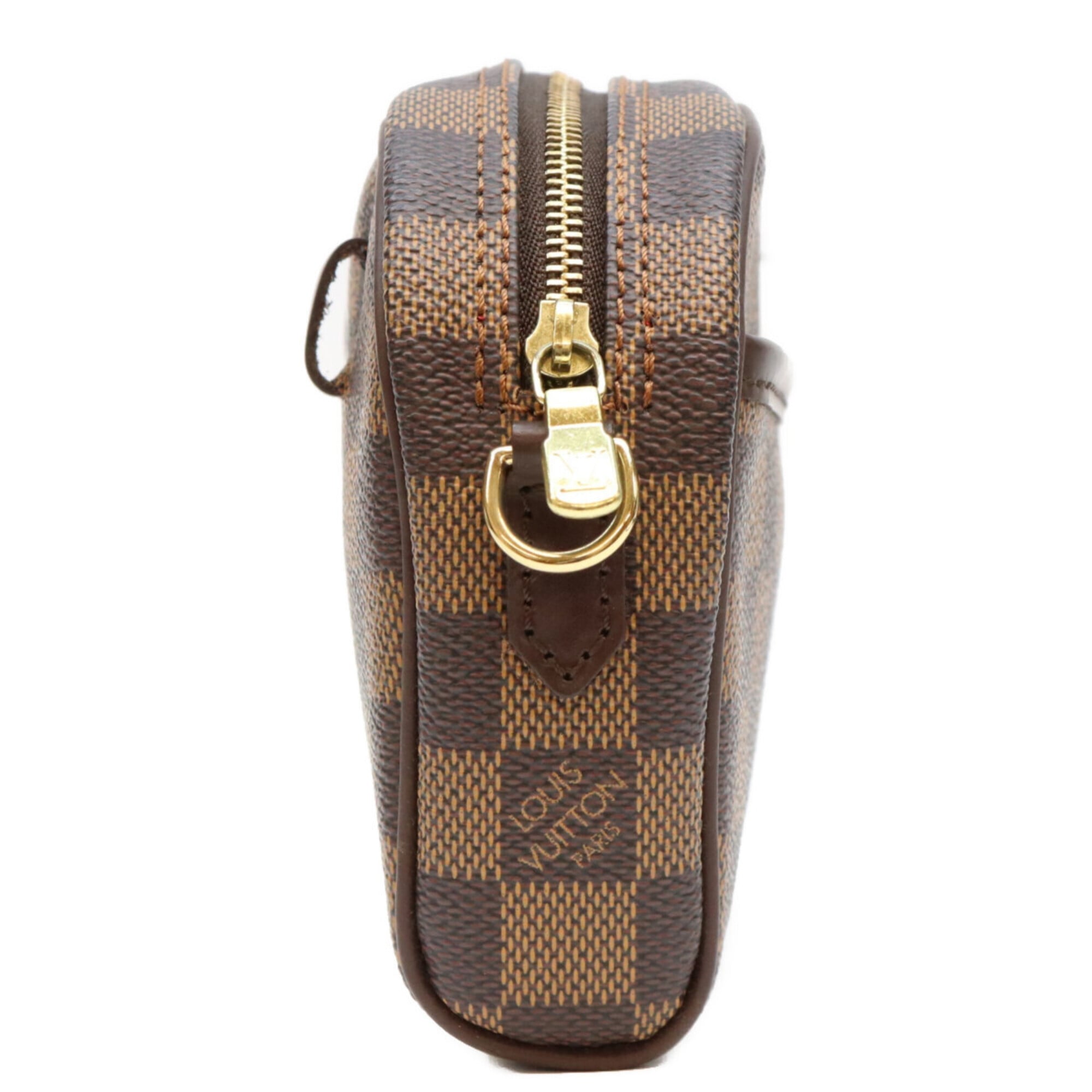 Louis Vuitton Brown Damier Canvas Pochette Shoulder Bag (Pre-Owned)