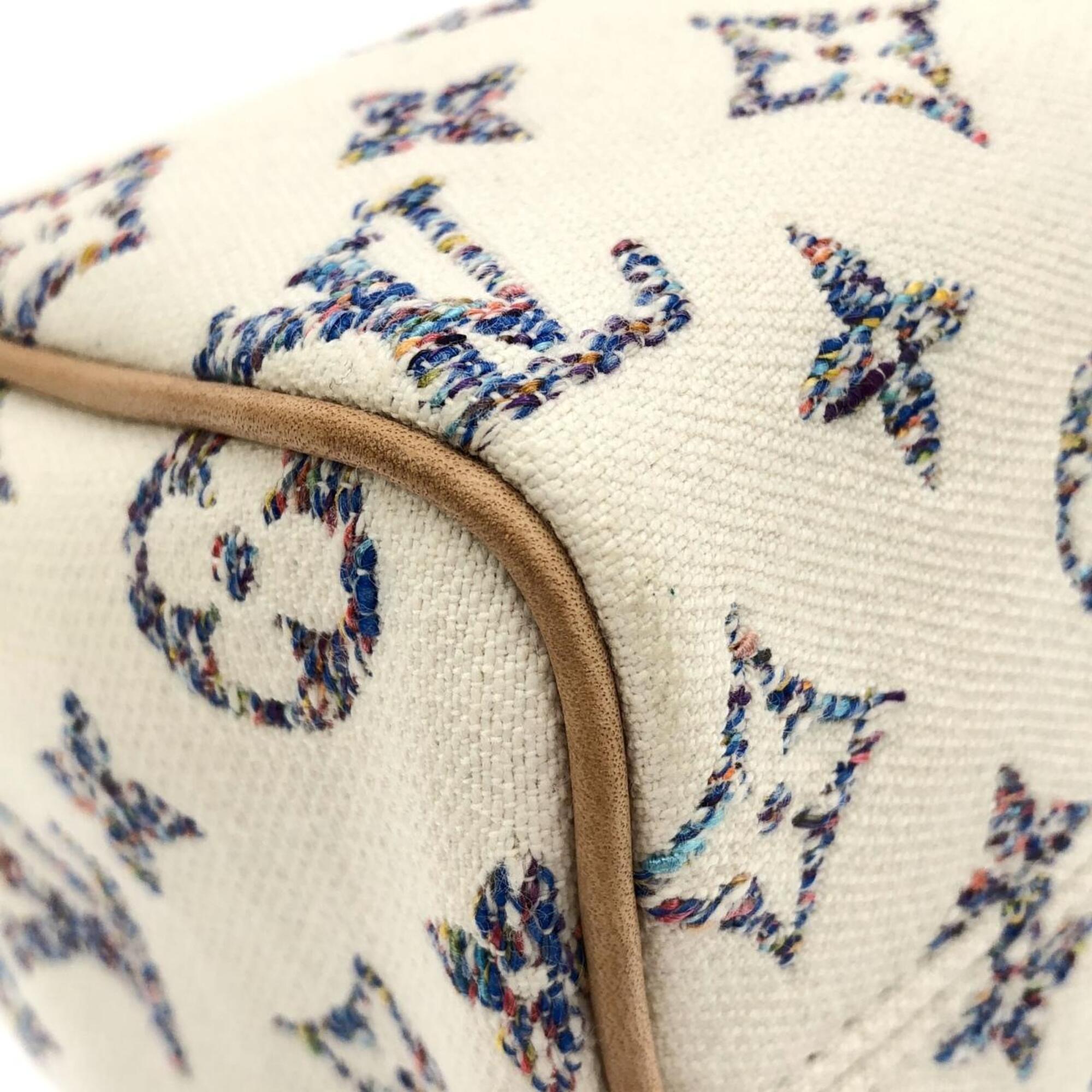 Louis Vuitton Monogram Multicolore White Jacquard Boston Bag (Pre-Owned)