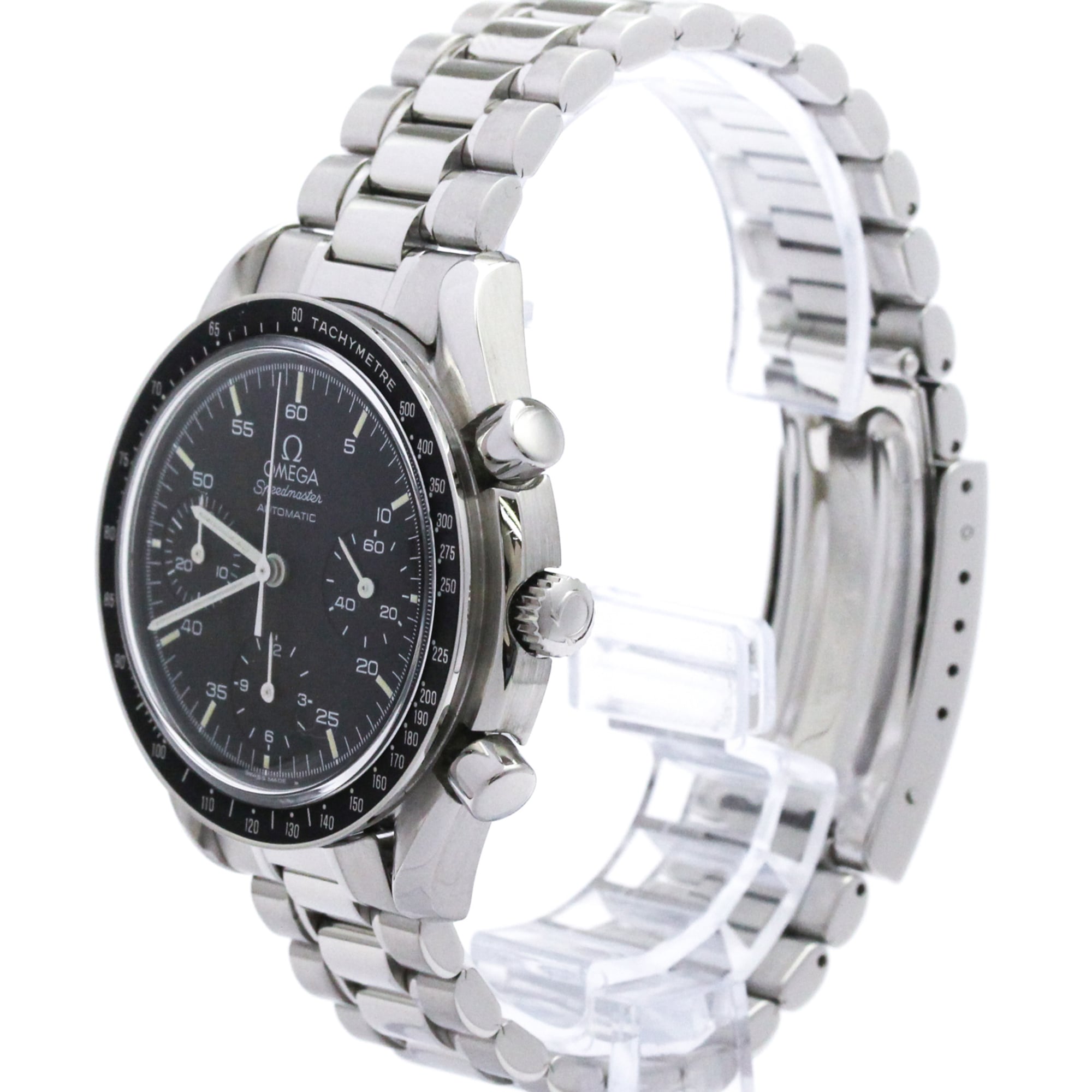 Omega Speedmaster Reduced Chronograph Automatic Watch Stainless Steel Watch (Pre-Owned)