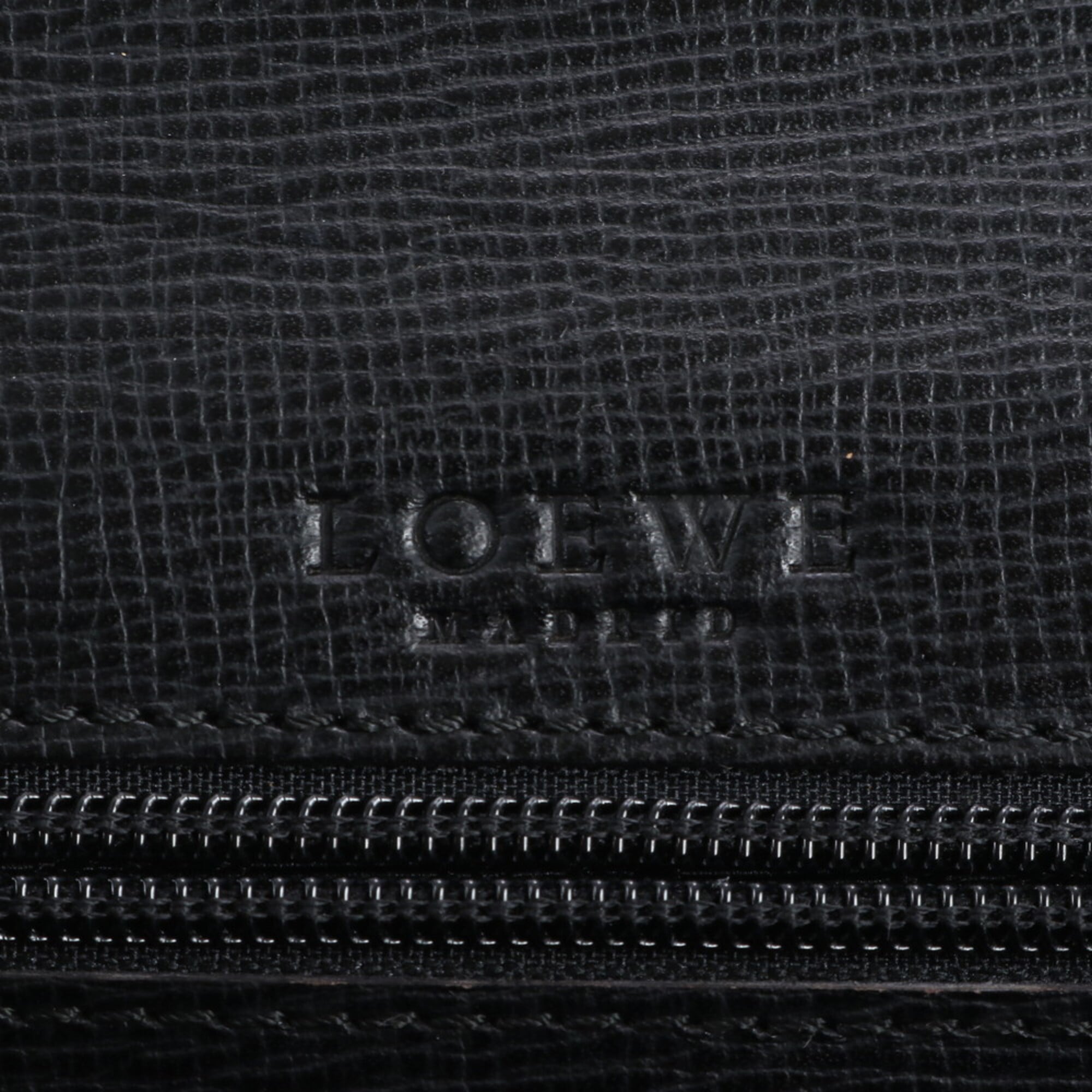Loewe Black Leather Briefcase Tote Bag (Pre-Owned)