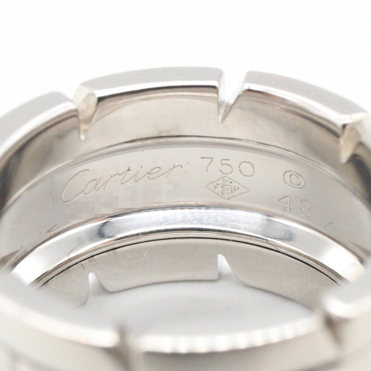 Cartier Silver White Gold (18K) Band Ring (Pre-Owned)