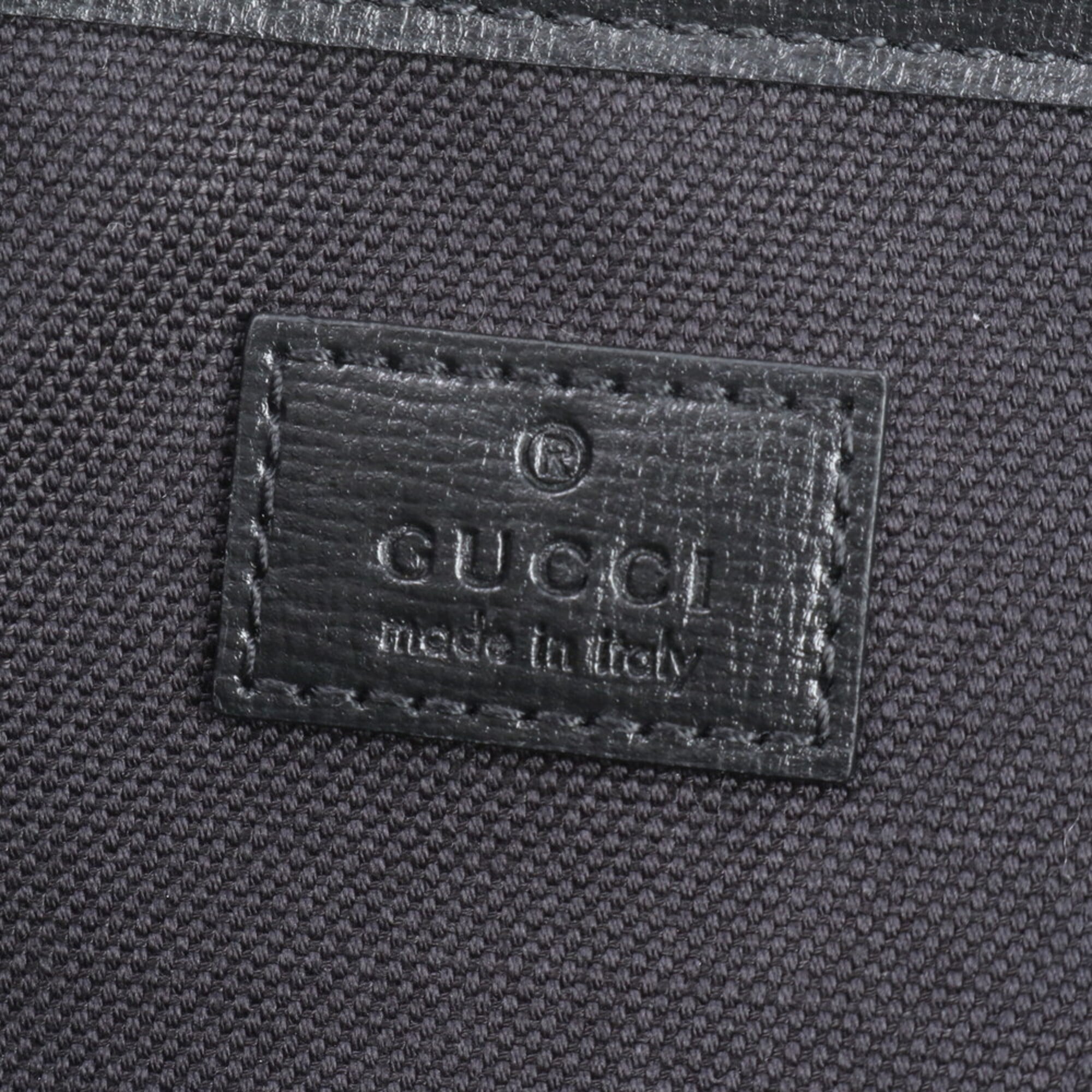 Gucci Black Gg Supreme Clutch Bag Handbag Pouch (Pre-Owned)