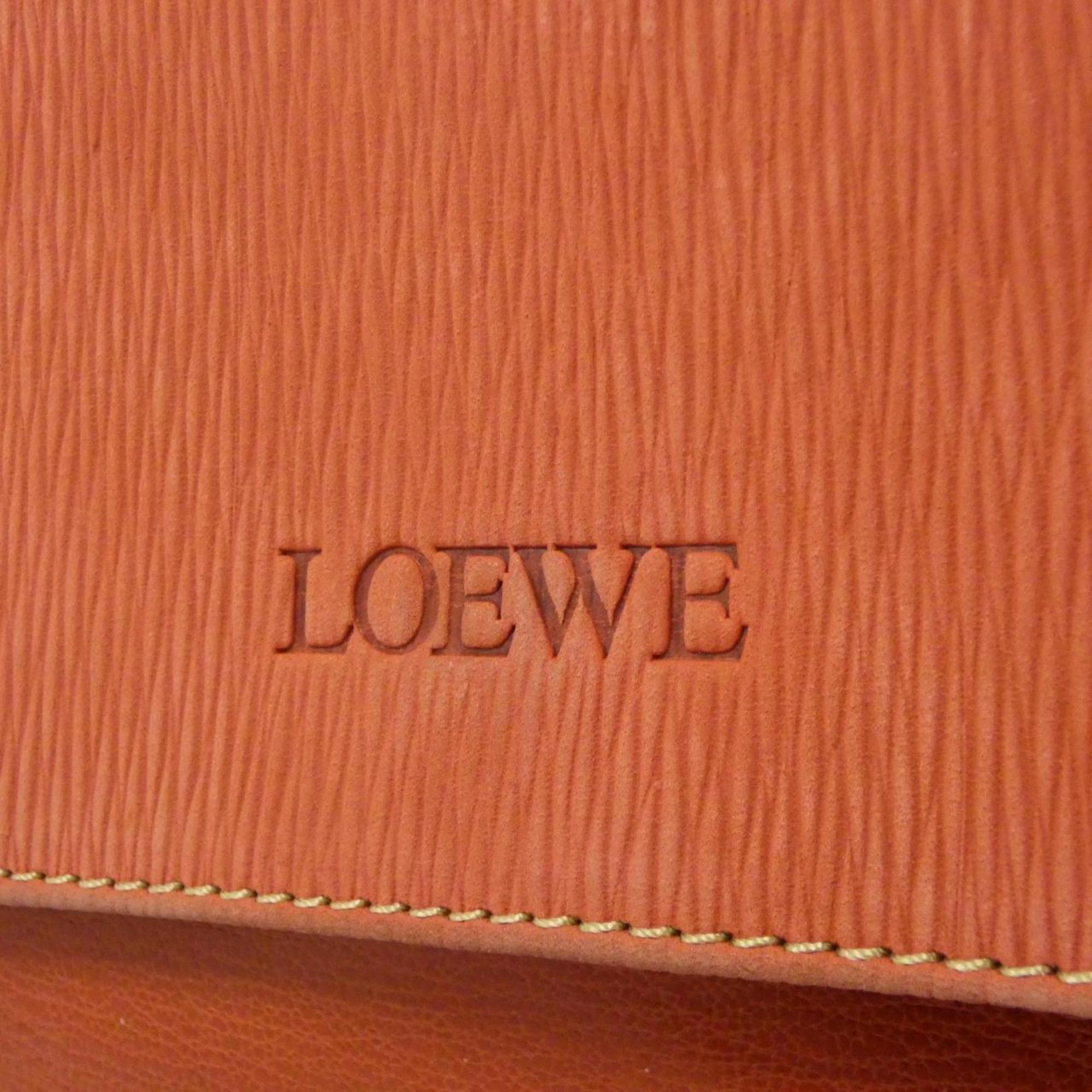 Loewe Red Color Leather Handbag (Pre-Owned)