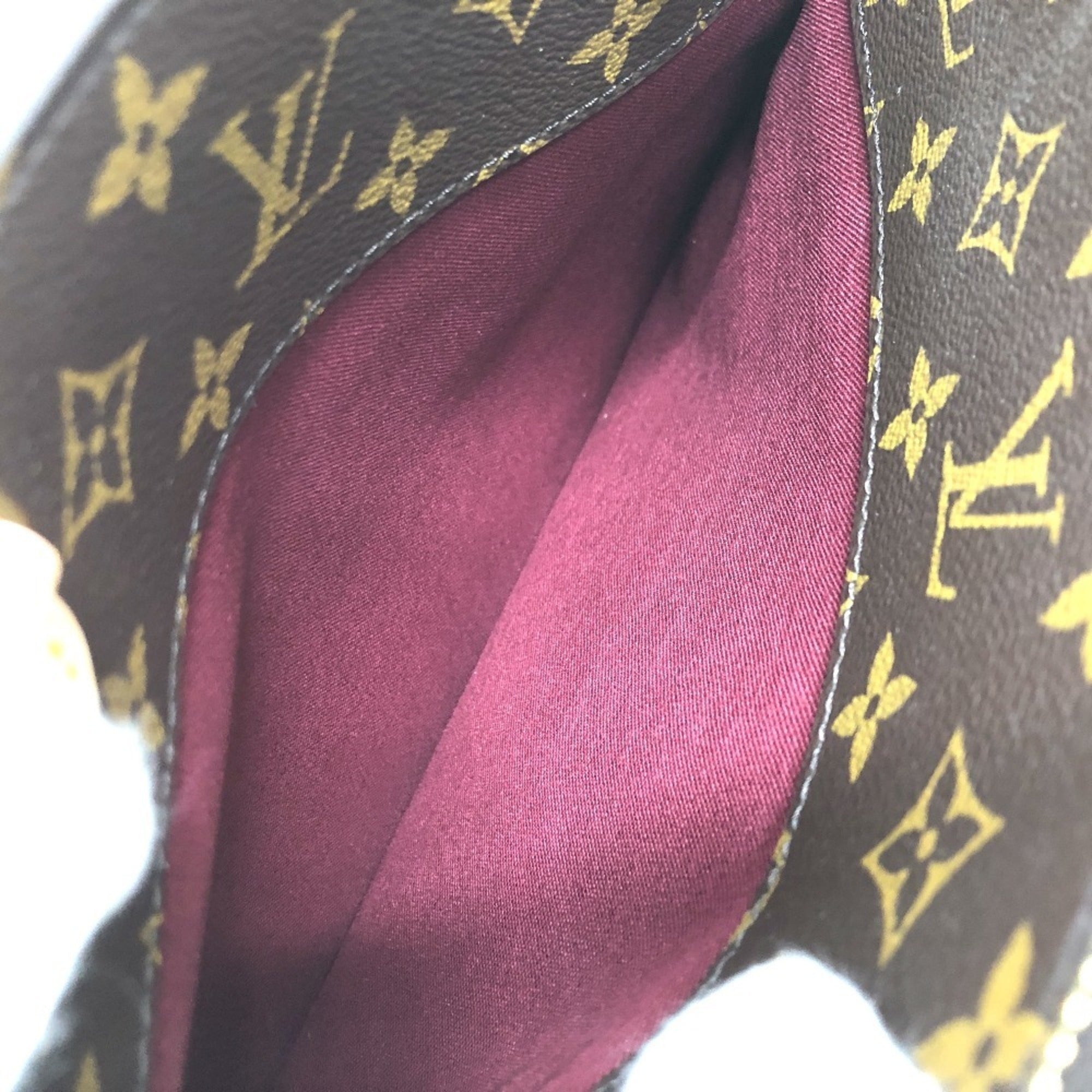 Louis Vuitton Monogram Brown Galle Monogram Red Color Monogram Handbag (Pre-Owned)
