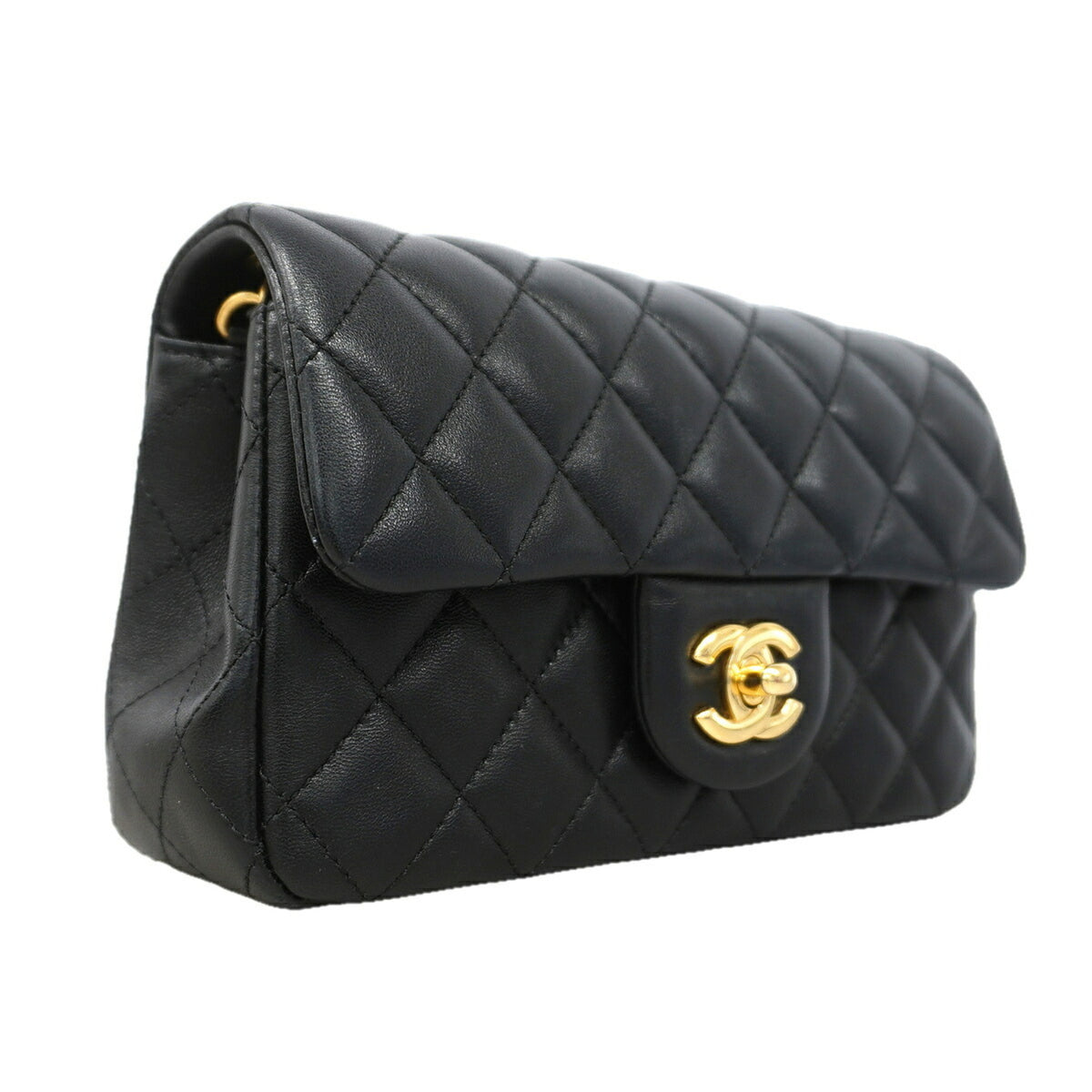 Chanel Black Leather Shoulder Bag (Pre-Owned)