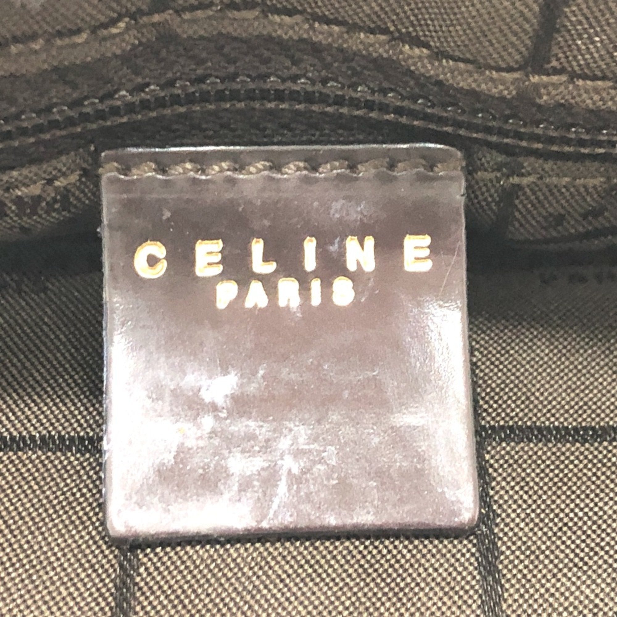 Celine Brown Leather Pouch (Pre-Owned)