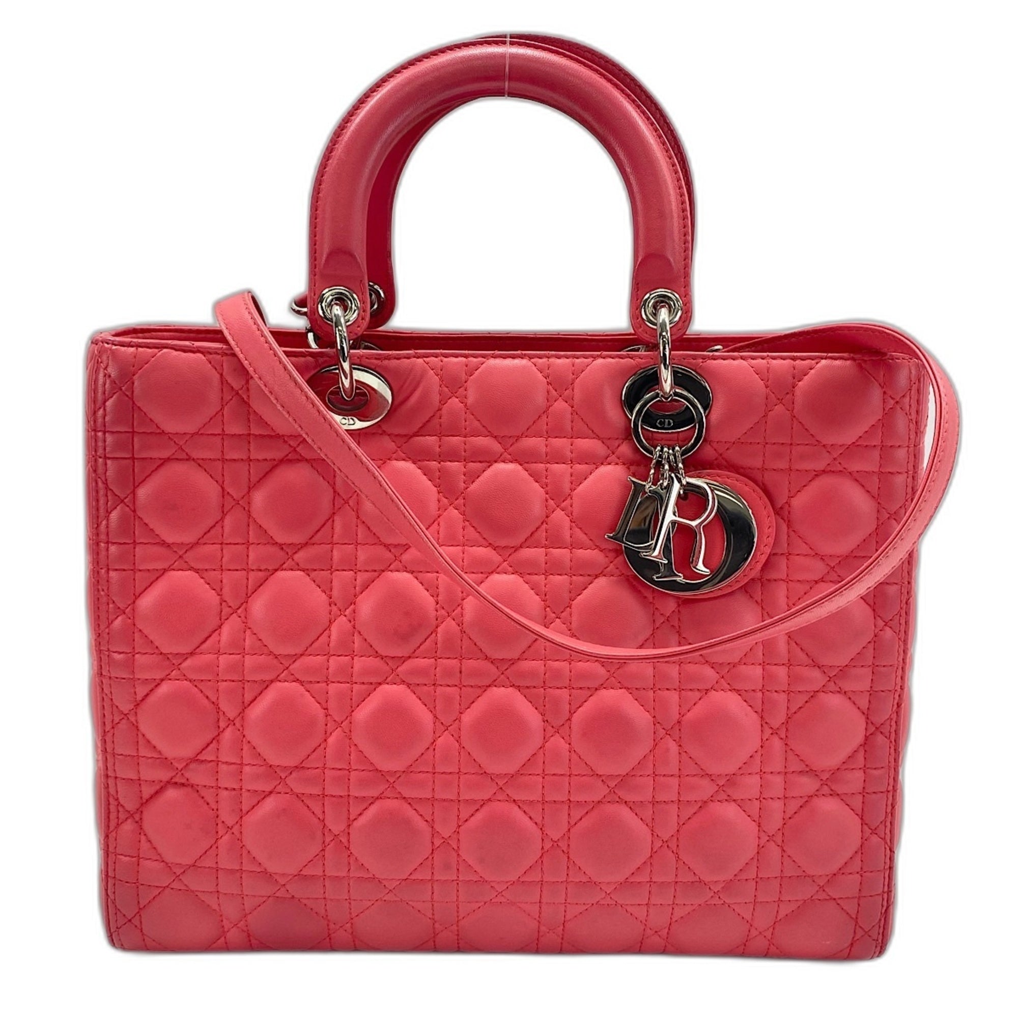 Christian Dior Pink Leather Handbag (Pre-Owned)